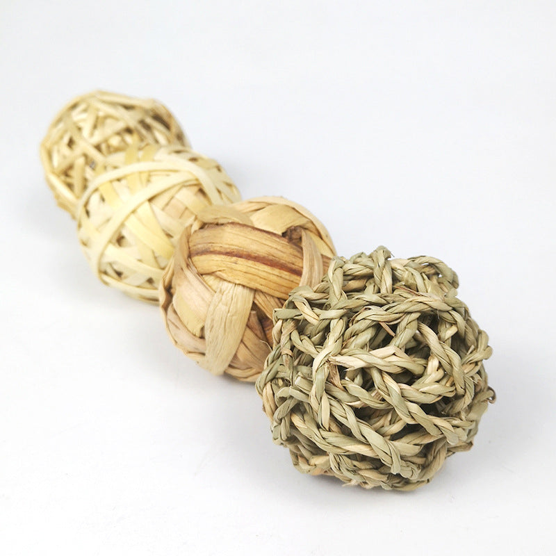 Pelotas de material vegetal masticables