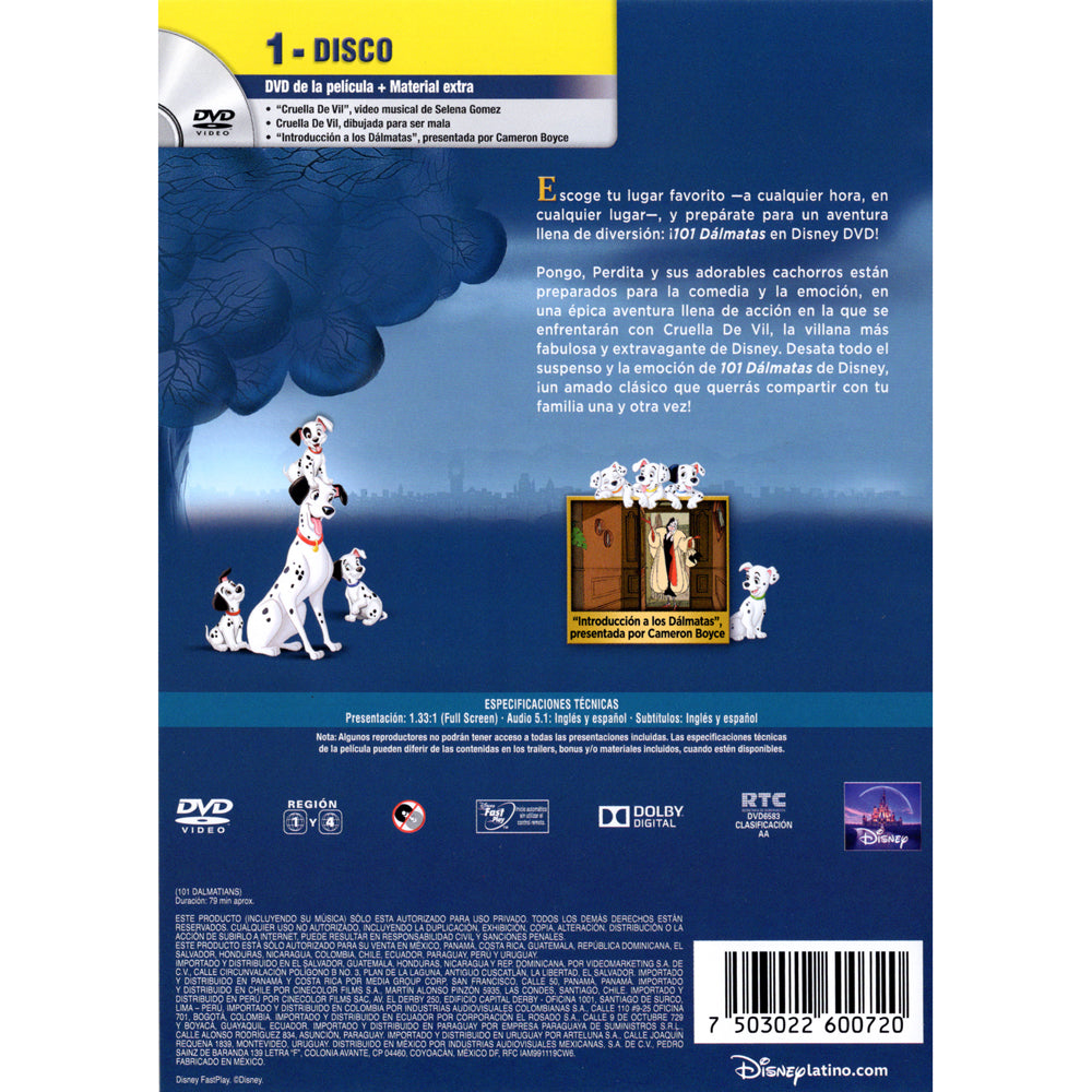 101 Dálmatas Edicion Especial DVD