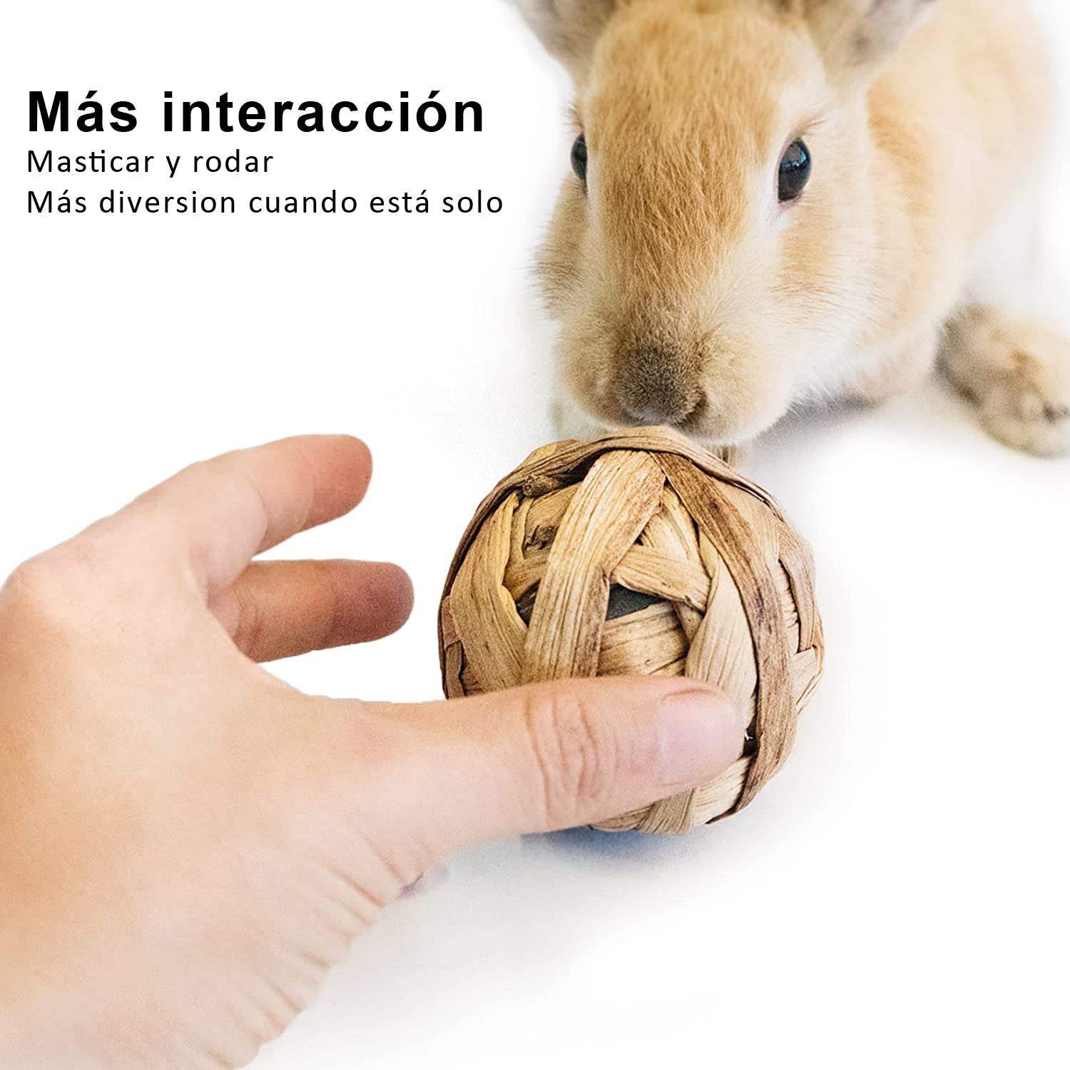 Pelotas de material vegetal masticables