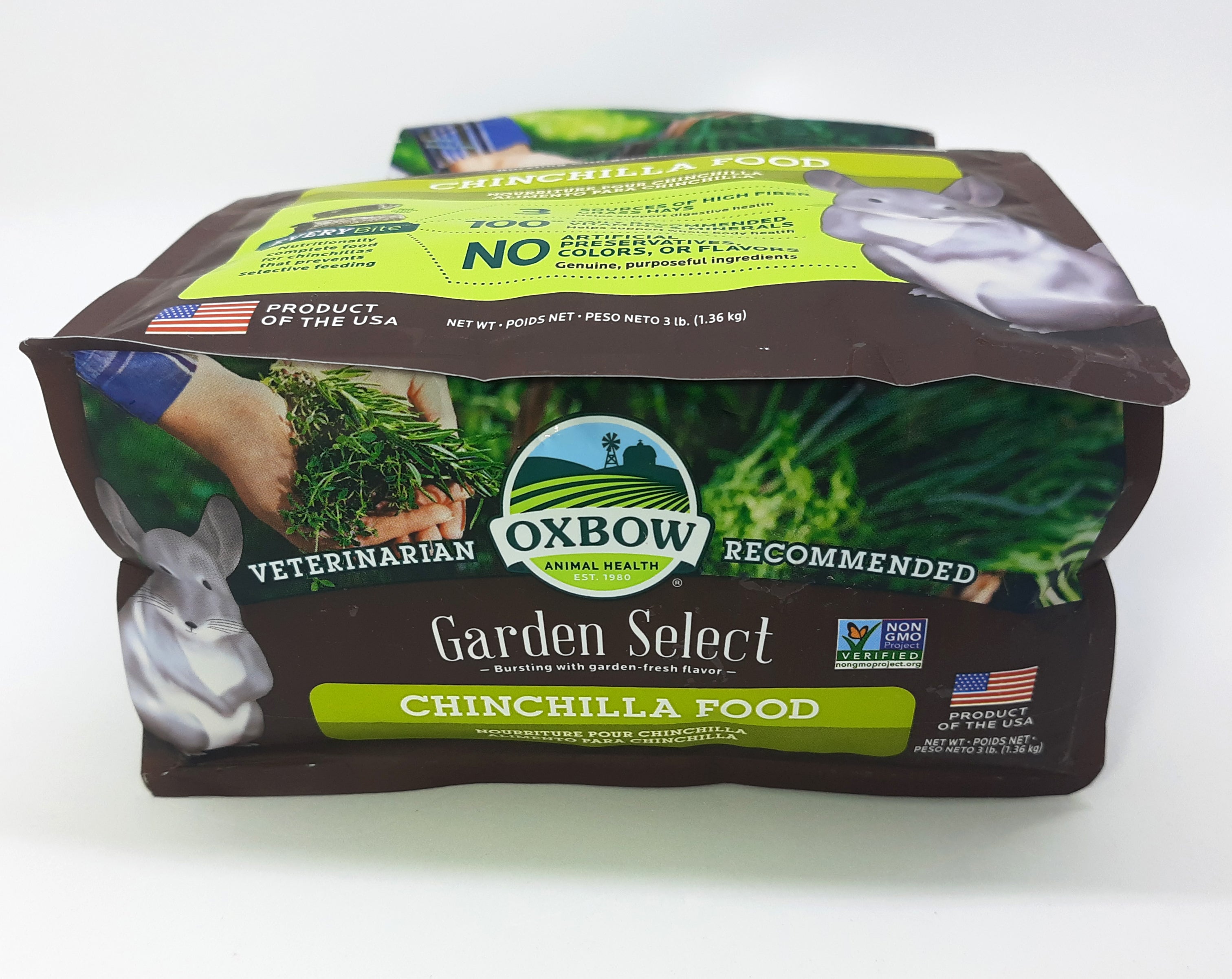 Alimento para Chinchilla Garden Select Oxbow 1.3Kg