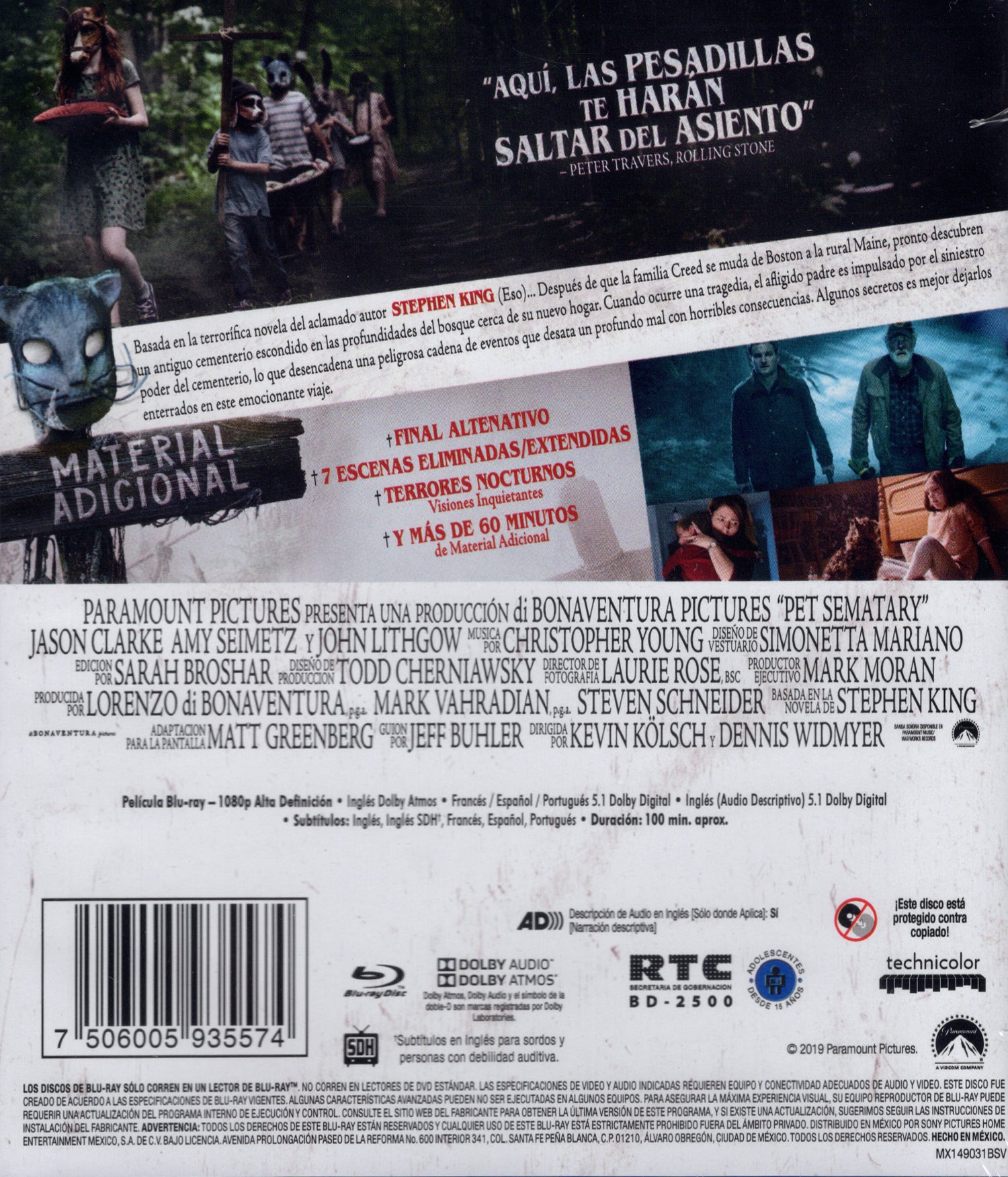 Cementerio Maldito de Stephen King Blu-ray