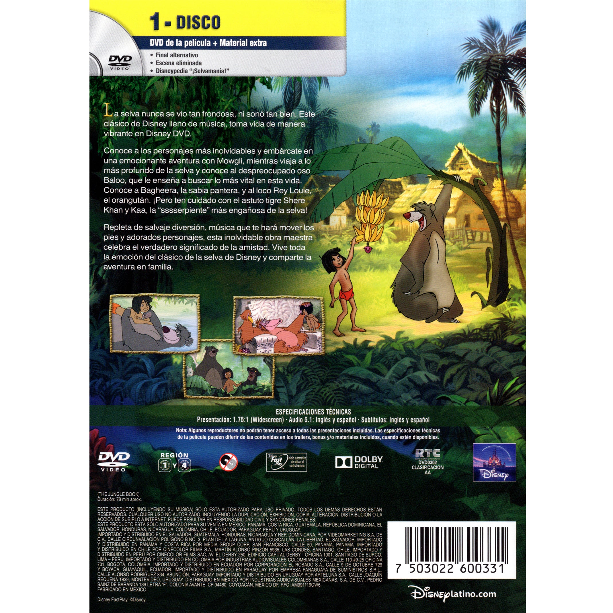 El Libro de la Selva Edición Especial DVD