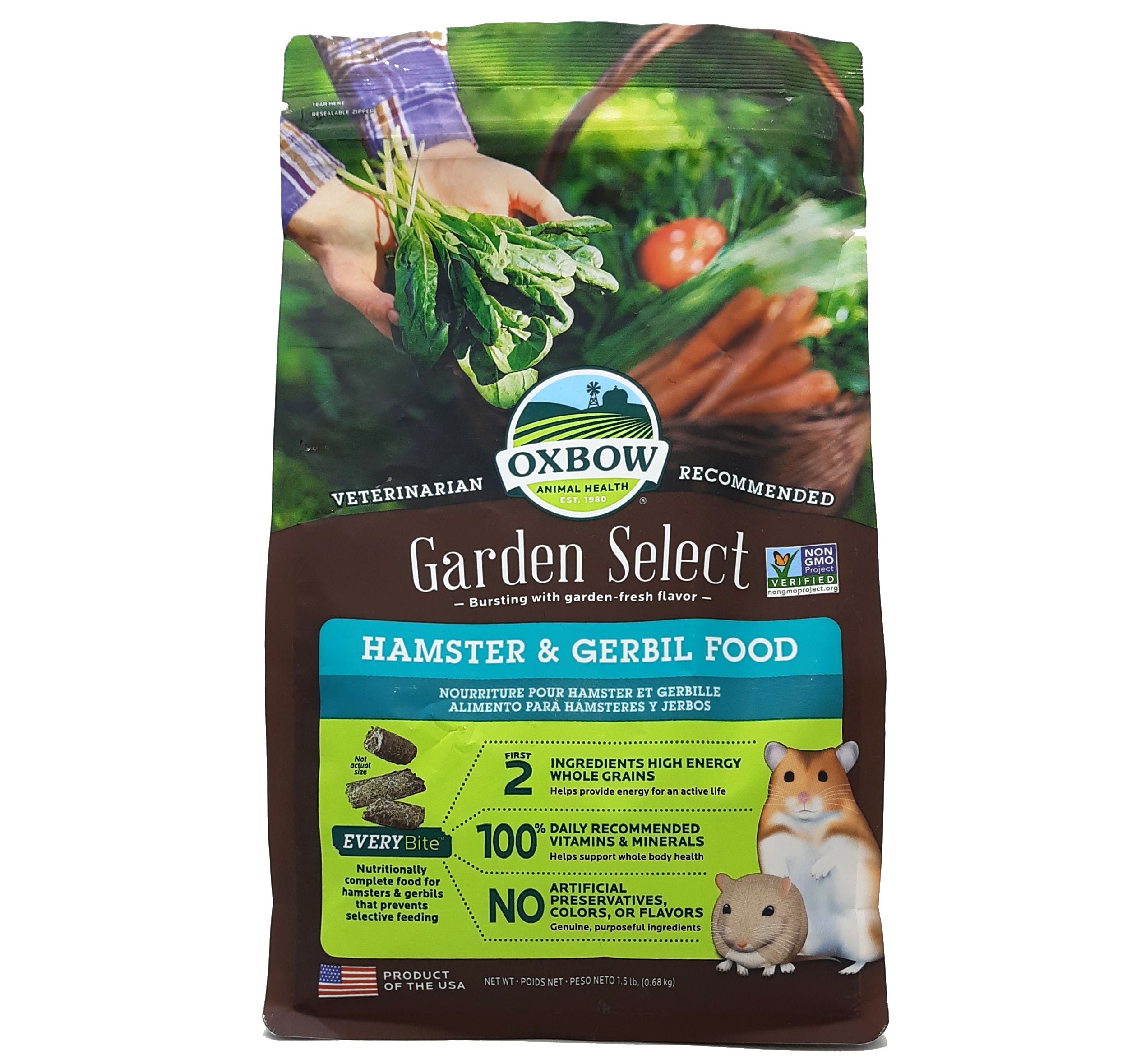 Alimento Para Hamster y Jerbo Garden Select Oxbow 680grs