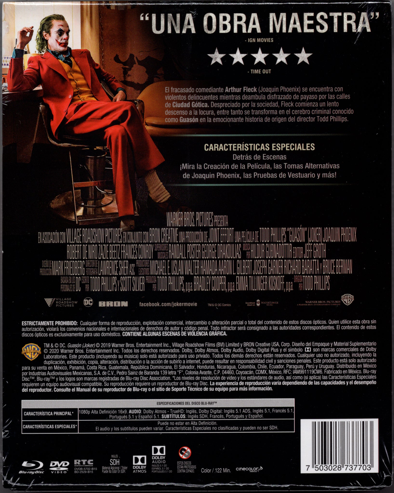 Guason Blu-ray + DVD Steelbook (Joaquin Phoenix)