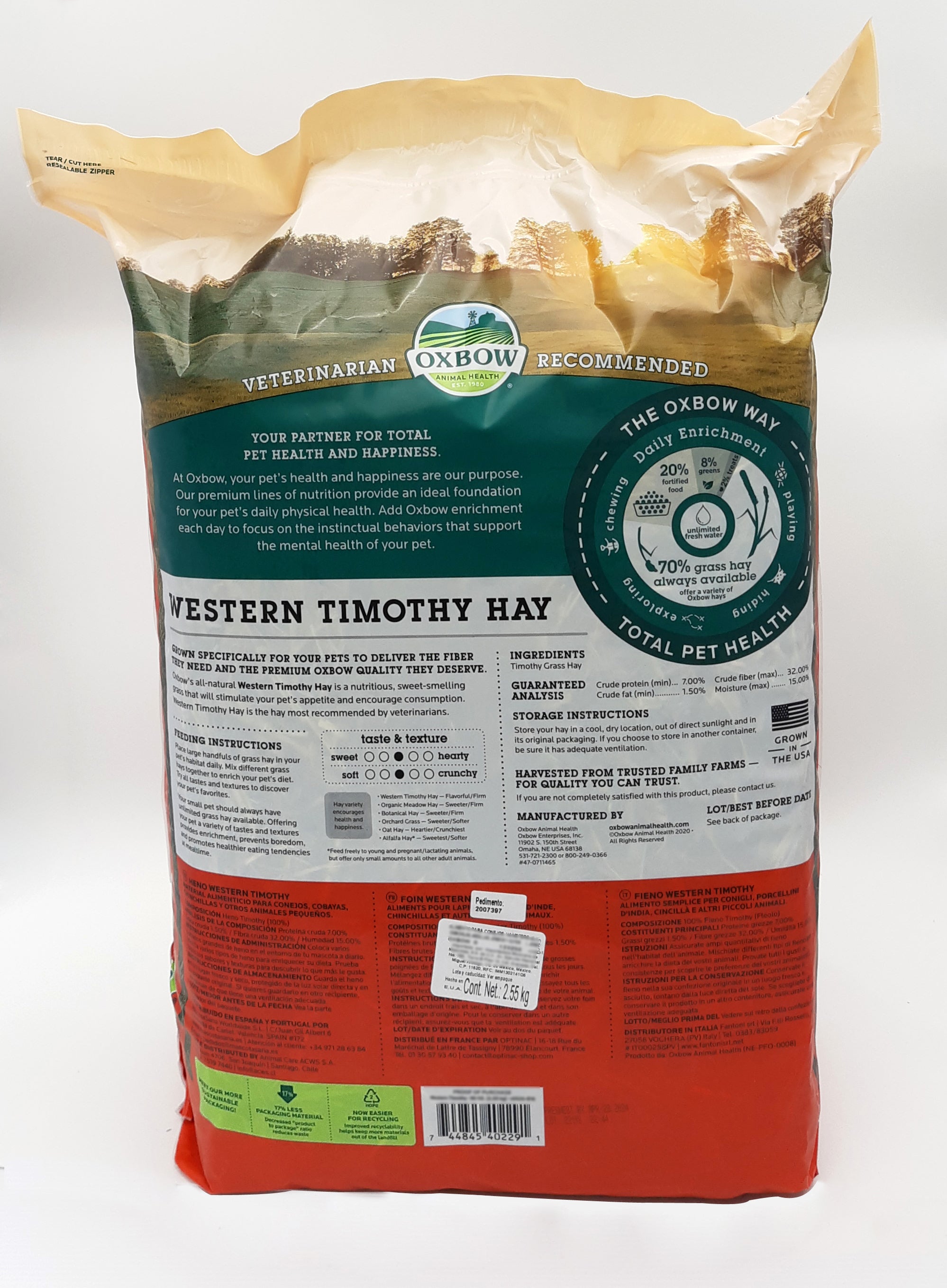 Oxbow Timothy Hay 2.5 Kg