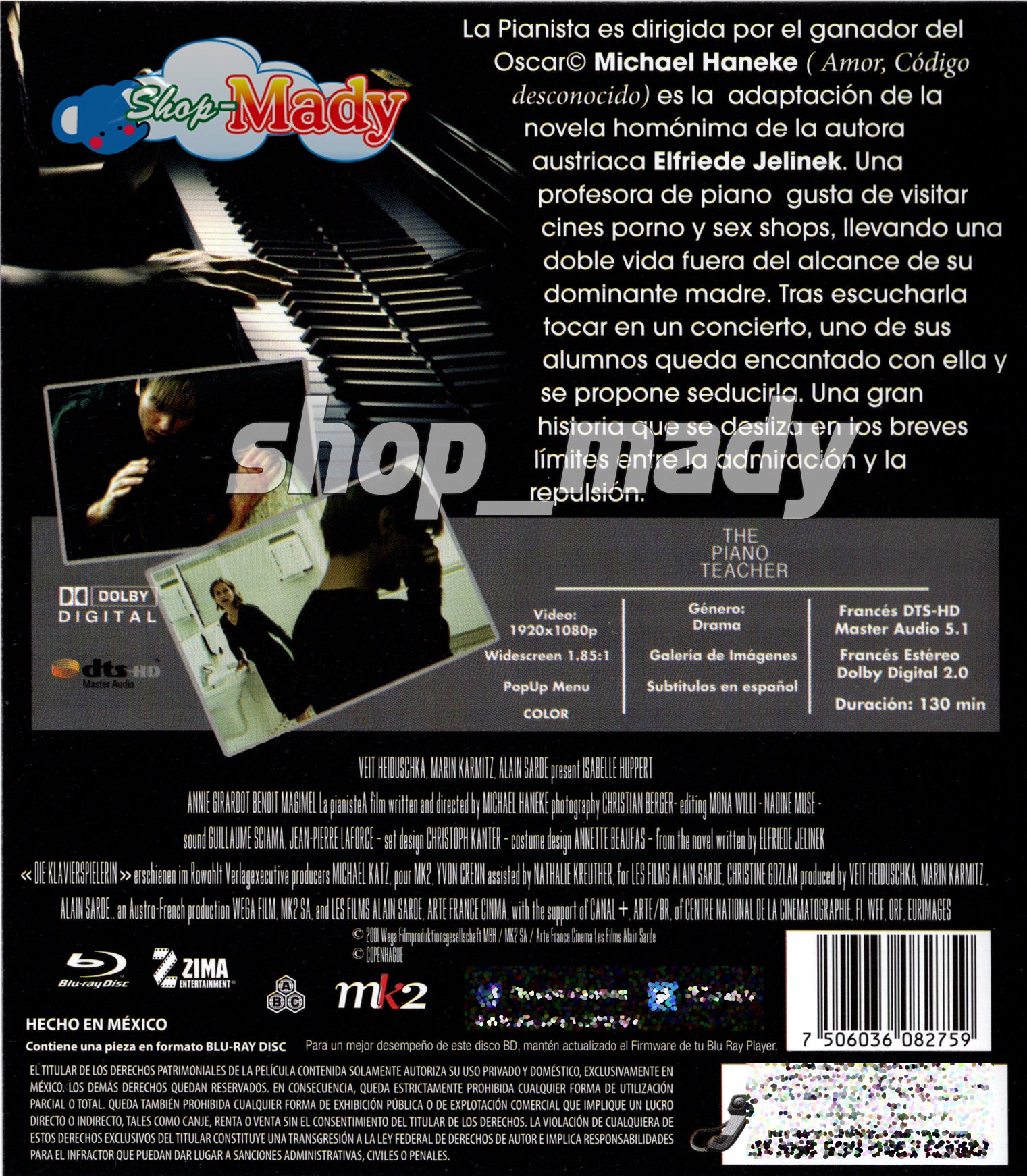 La Pianista Blu-ray