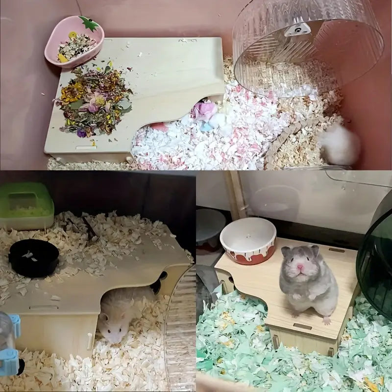 Casa laberinto de madera armable para Hamster
