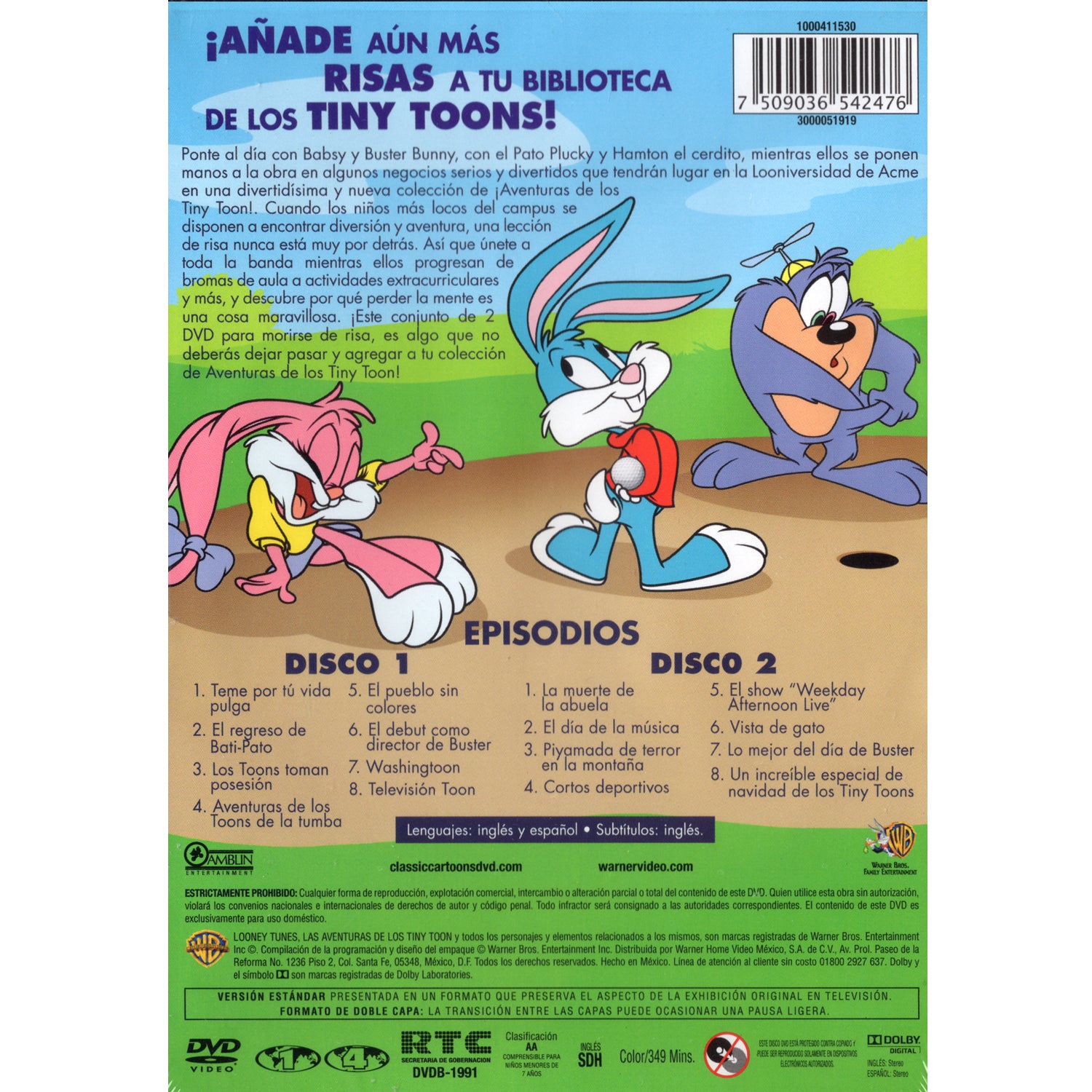 Las aventuras de los Tiny Toon Vol.4 DVD
