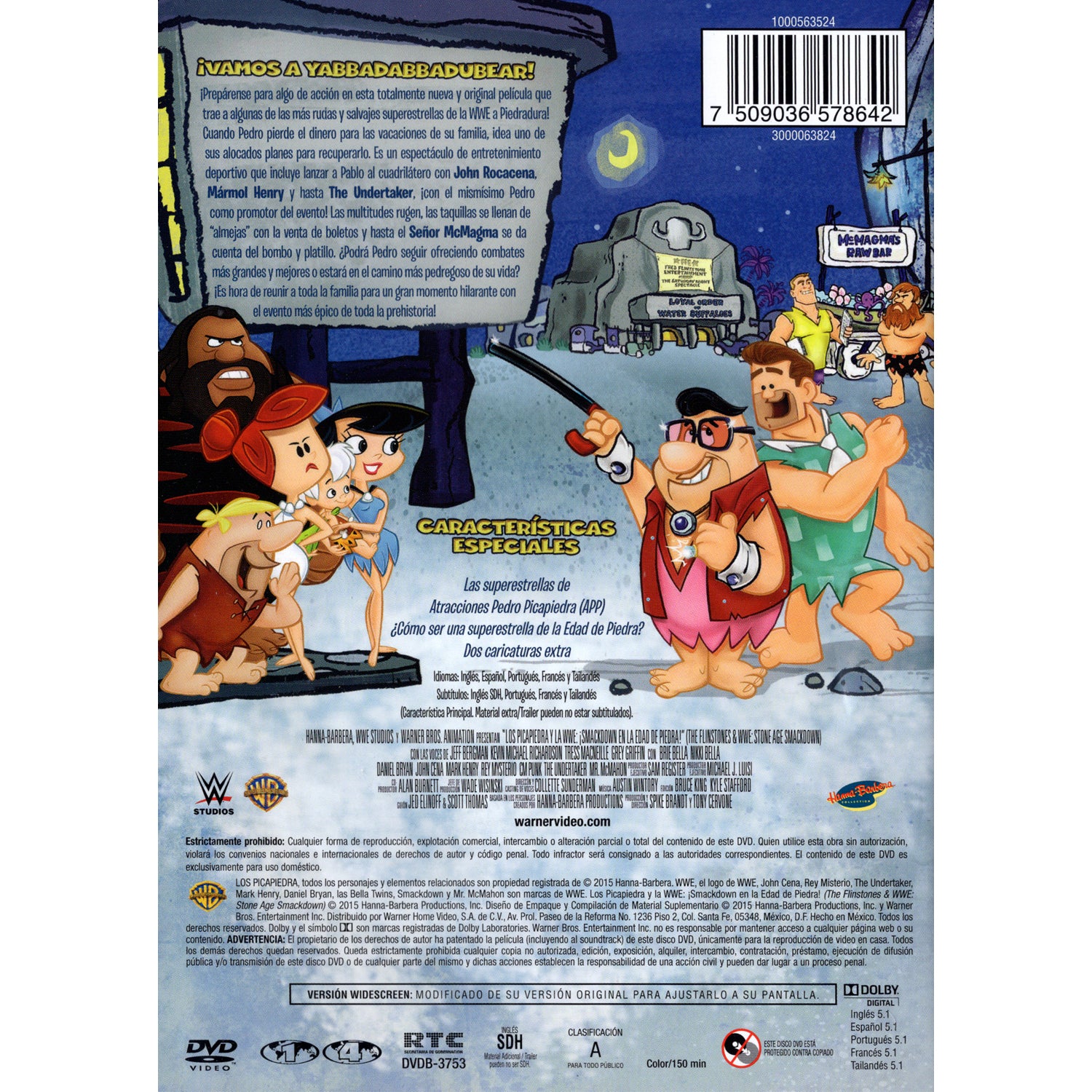 Los picapiedra y la W ¡Smackdown en la edad de piedra!