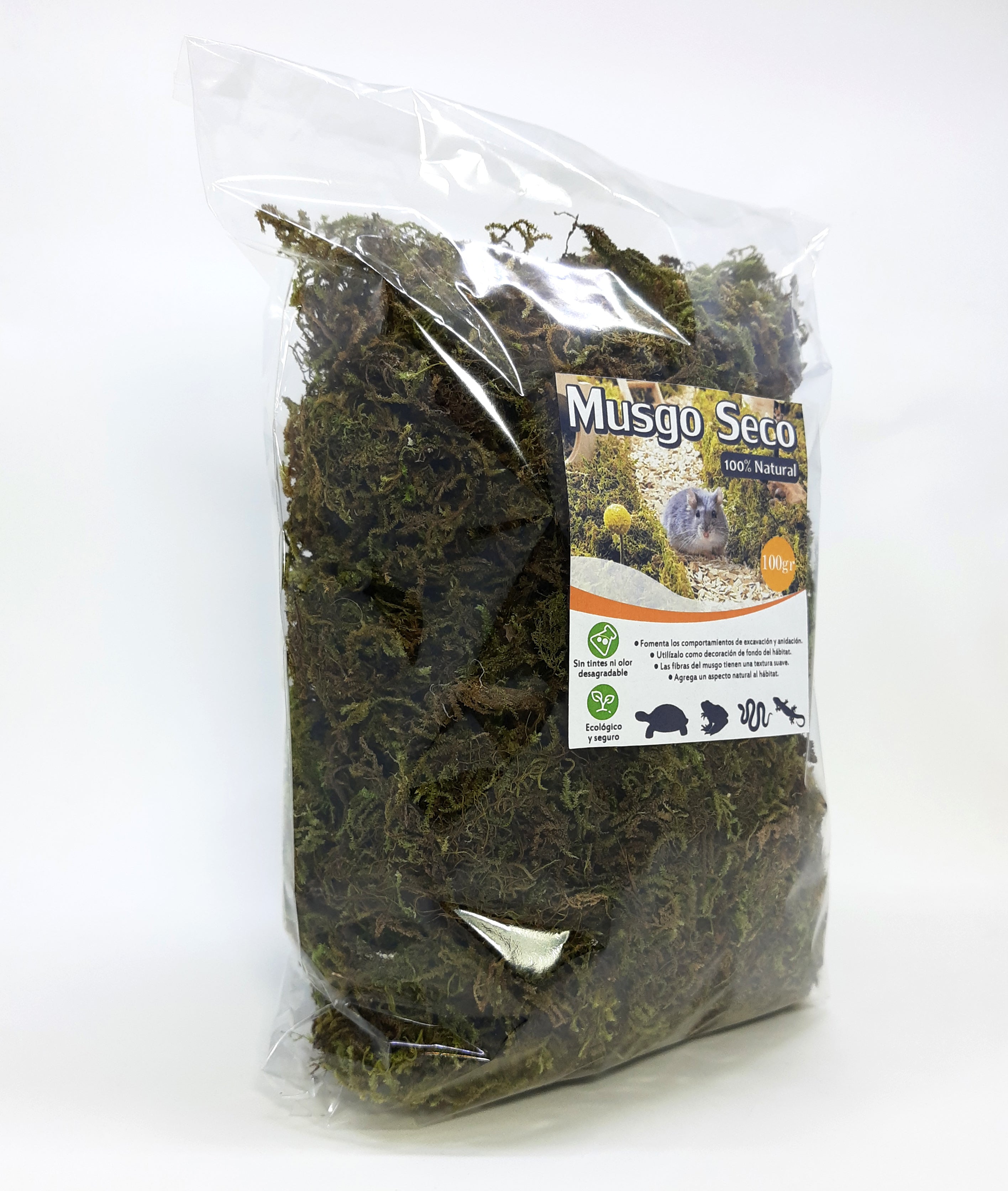 Musgo Seco para Decoracion de Habitat Hamster 100gr