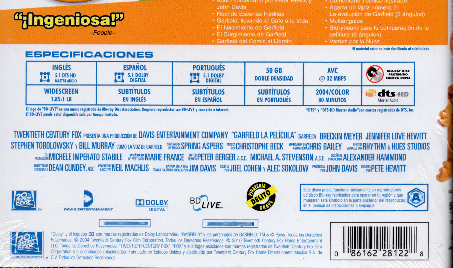 Garfield Blu-ray
