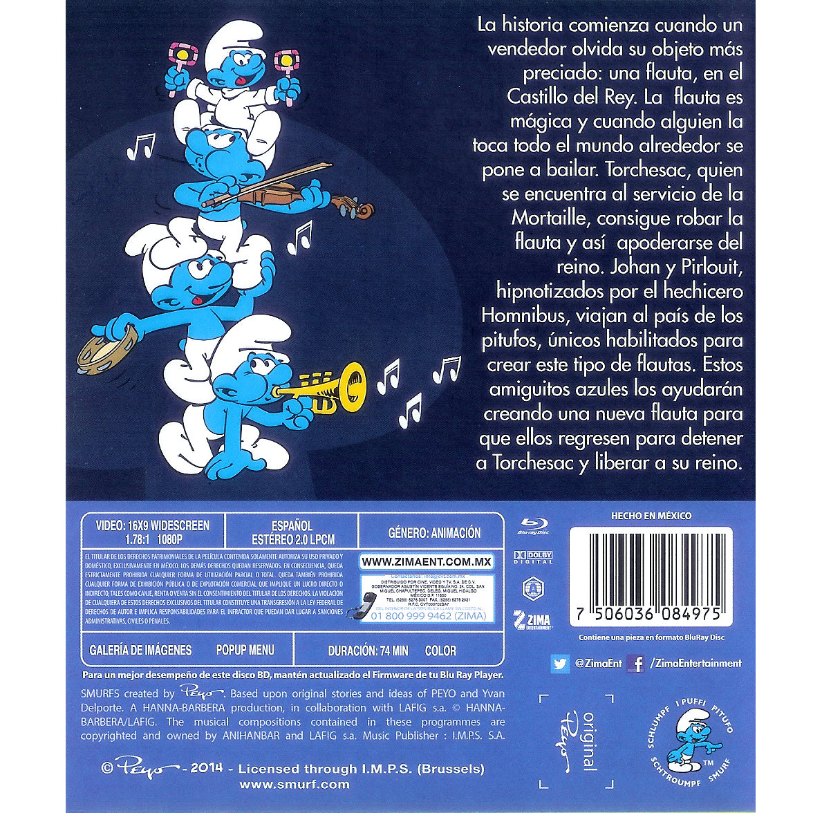 La Flauta De Los Pitufos Blu-ray