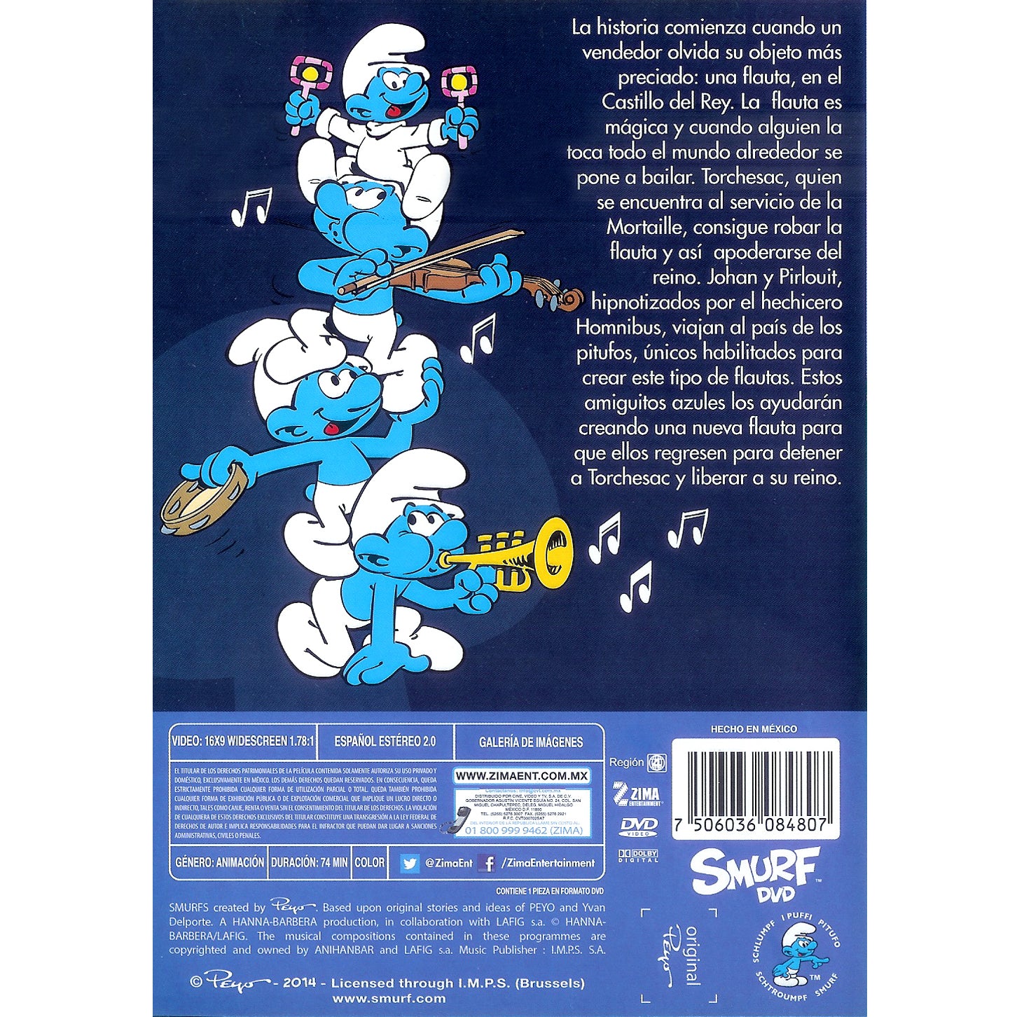 La Flauta de Los Pitufos DVD