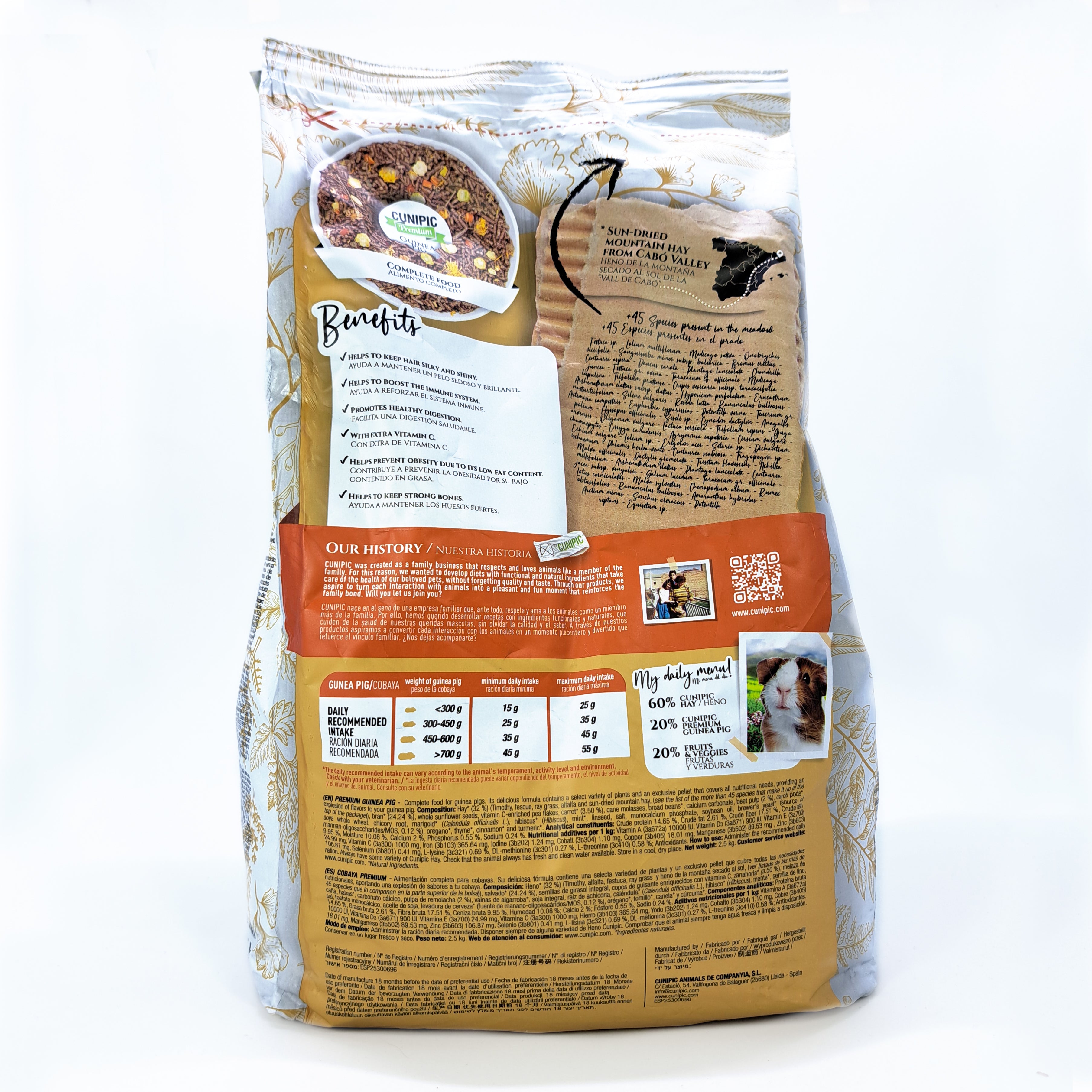 Alimento para Cuyo Premium Cunipic 2.5Kg