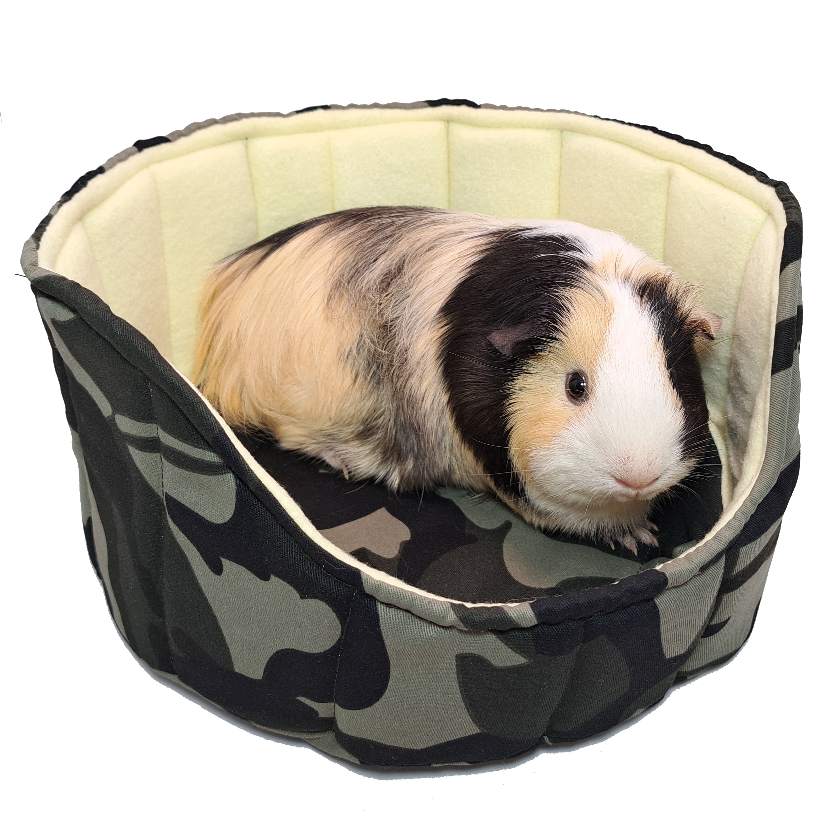 Cama con suave y acogedora para cuyo