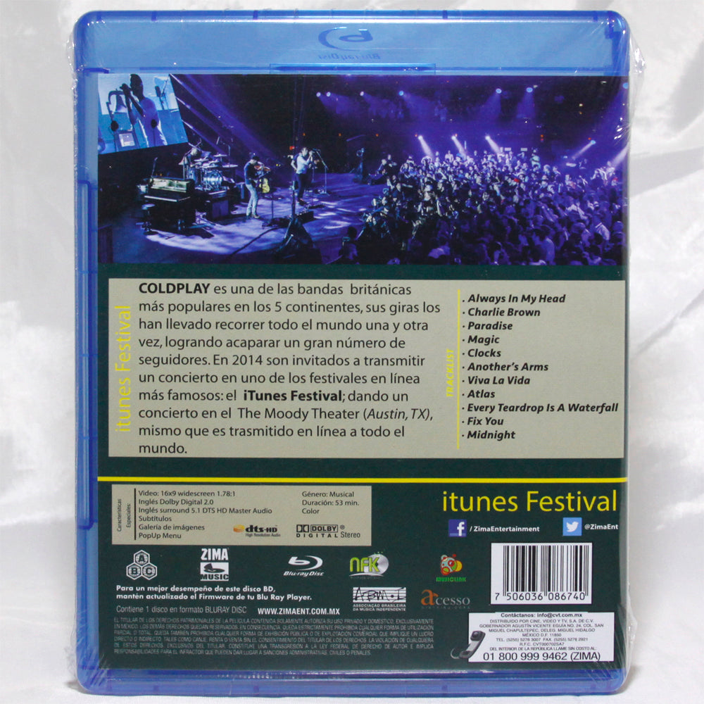 COLDPLAY Itunes Festival Blu-ray
