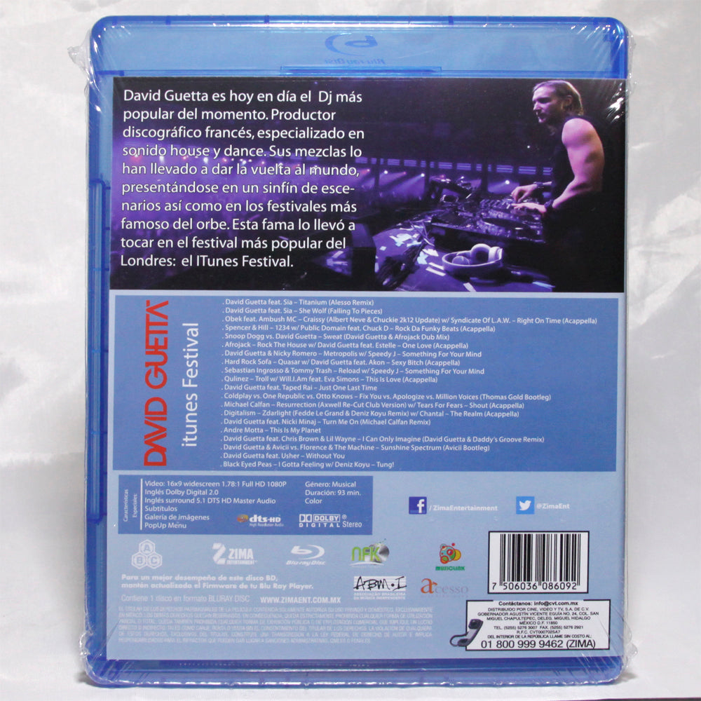 David Guetta itunes Festival Blu-ray