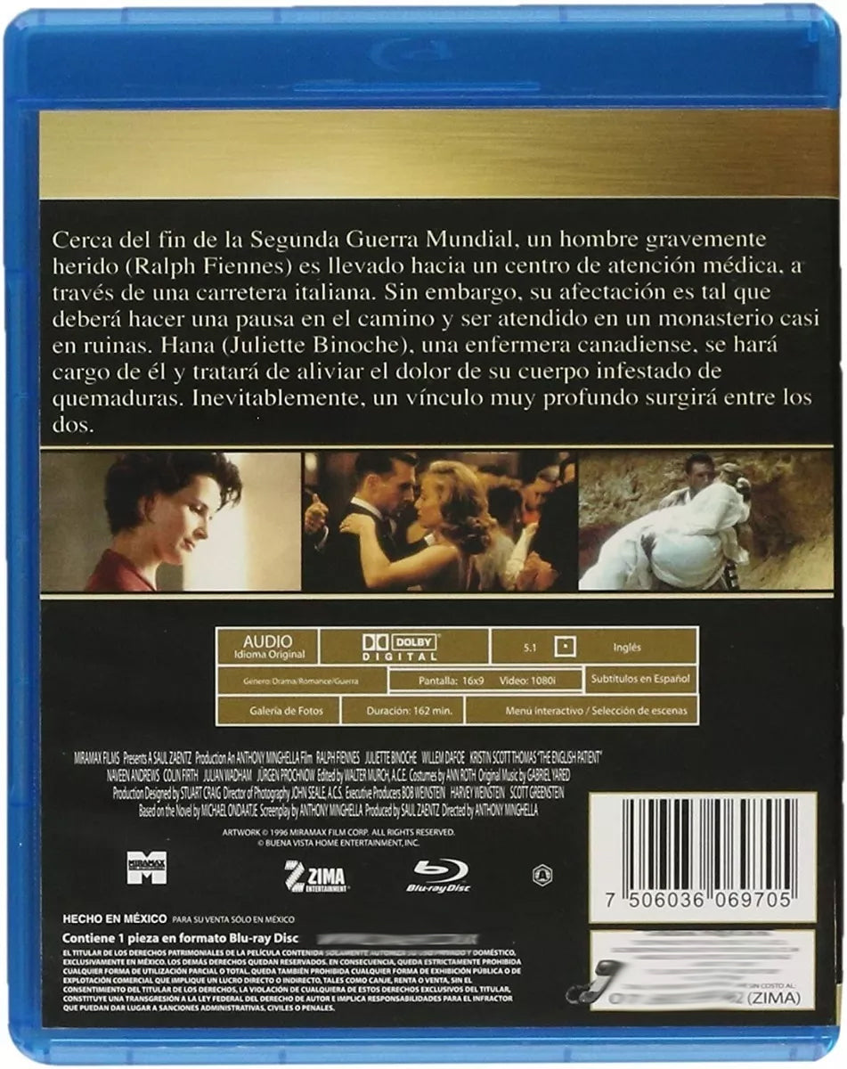 El Paciente Ingles Blu-ray