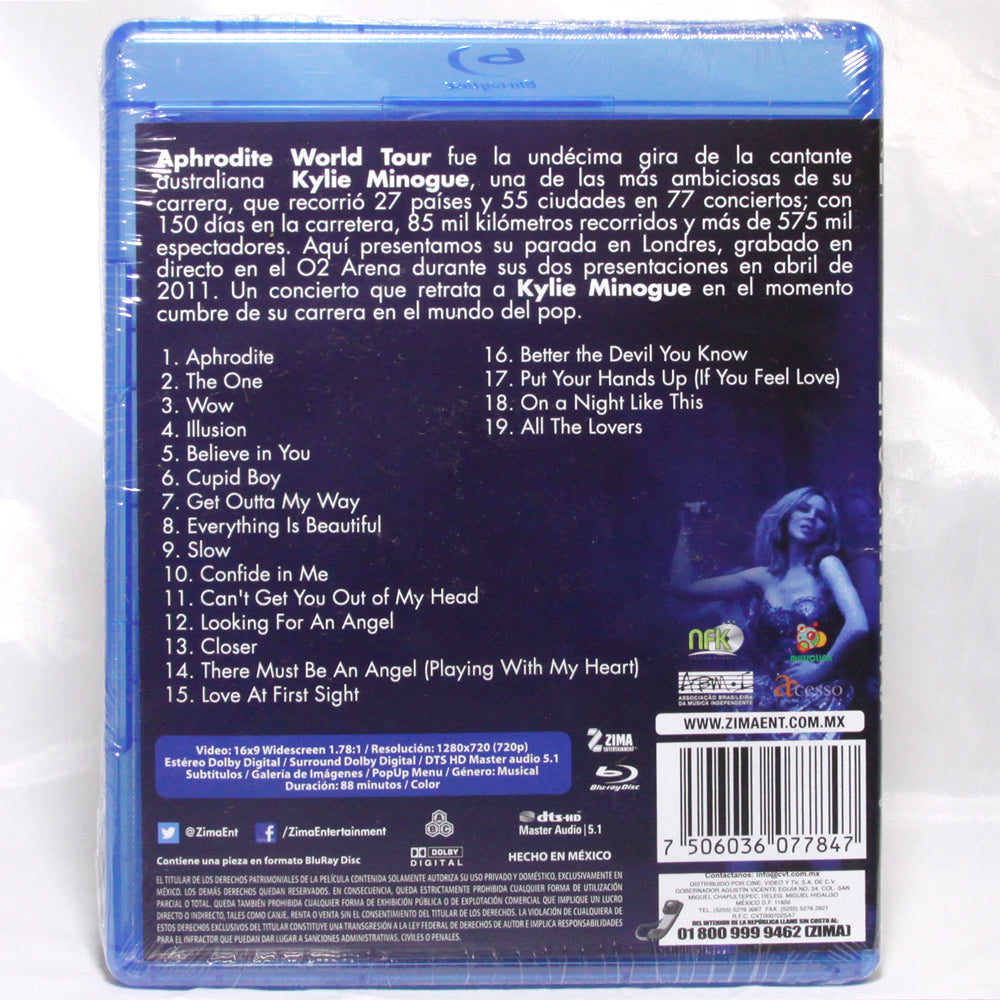 Kylie Minogue Live in London Concert Blu-ray