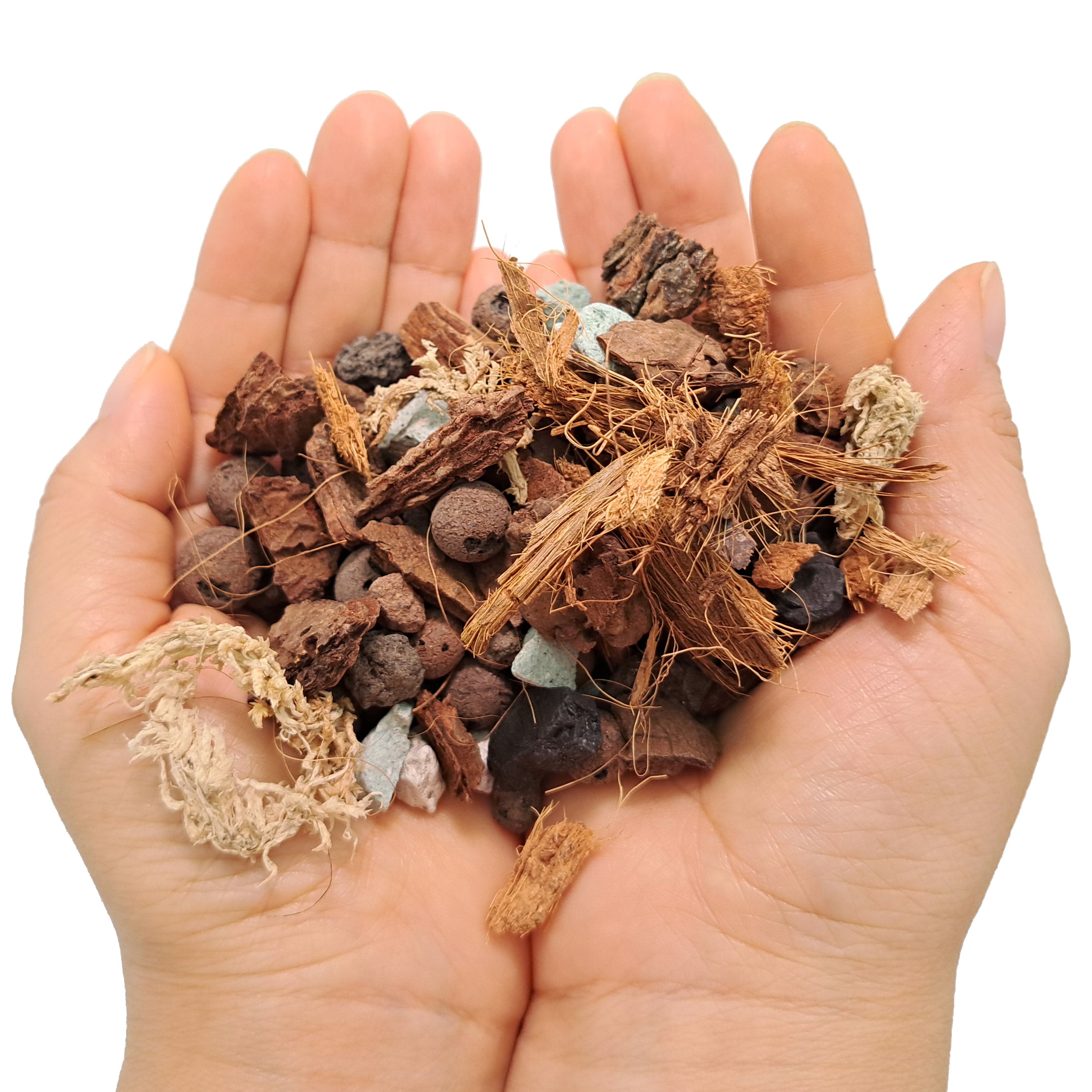 Sustrato para orquideas mezcla mineral y organico 1kg
