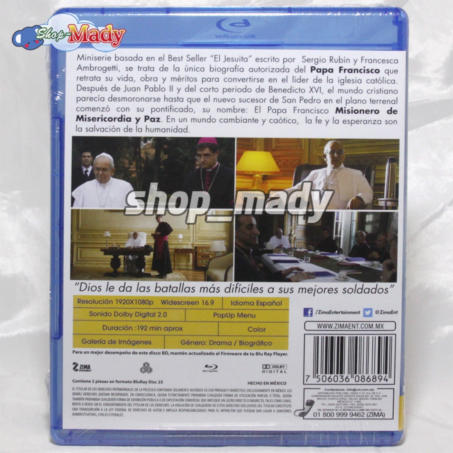 Papa Francisco Misionero De Misericordia Y Paz Blu-ray