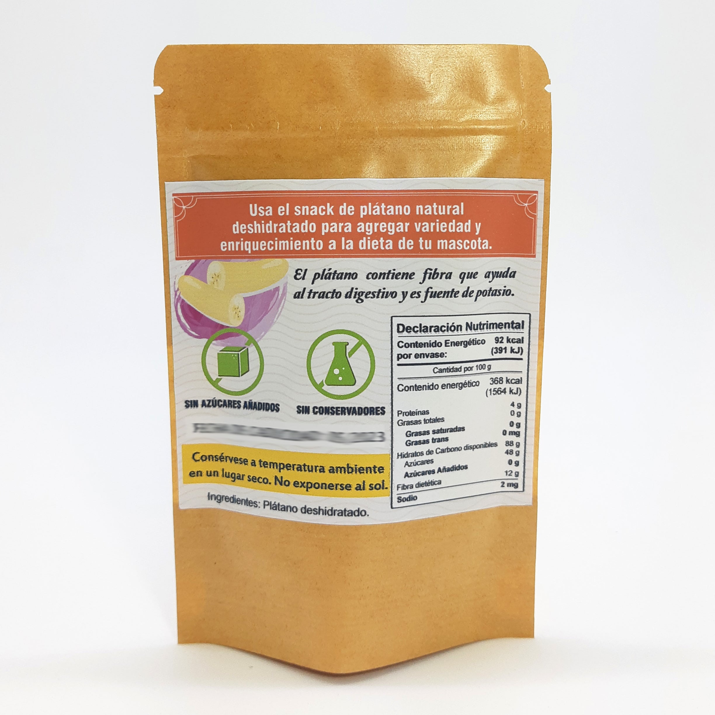 Platano Deshidratado 25gr