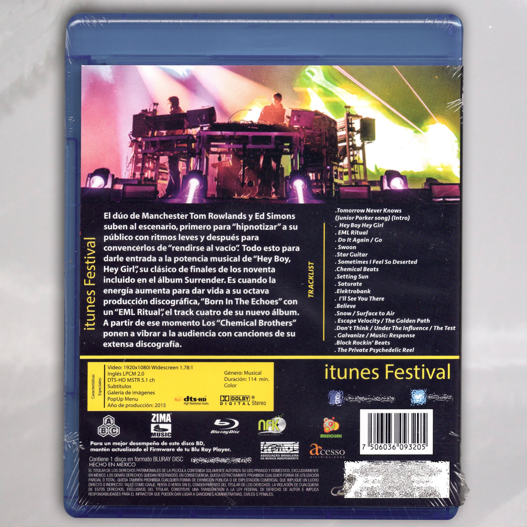 The Chemical Brothers Live At Itunes Festival Blu-ray