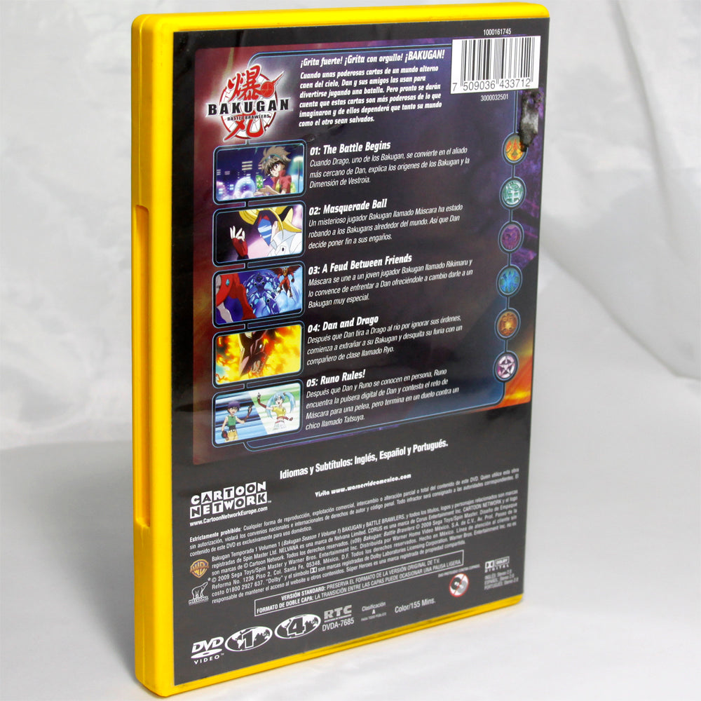 Bakugan Temporada 1 Volumen 1 - DVD