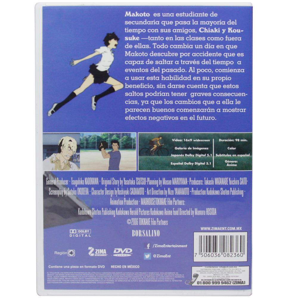La chica que saltaba a través del tiempo DVD