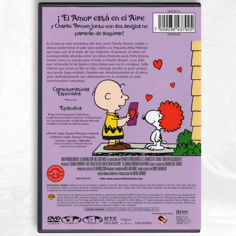 Charlie Brown y las Tarjetas del Día de San Valentin DVD