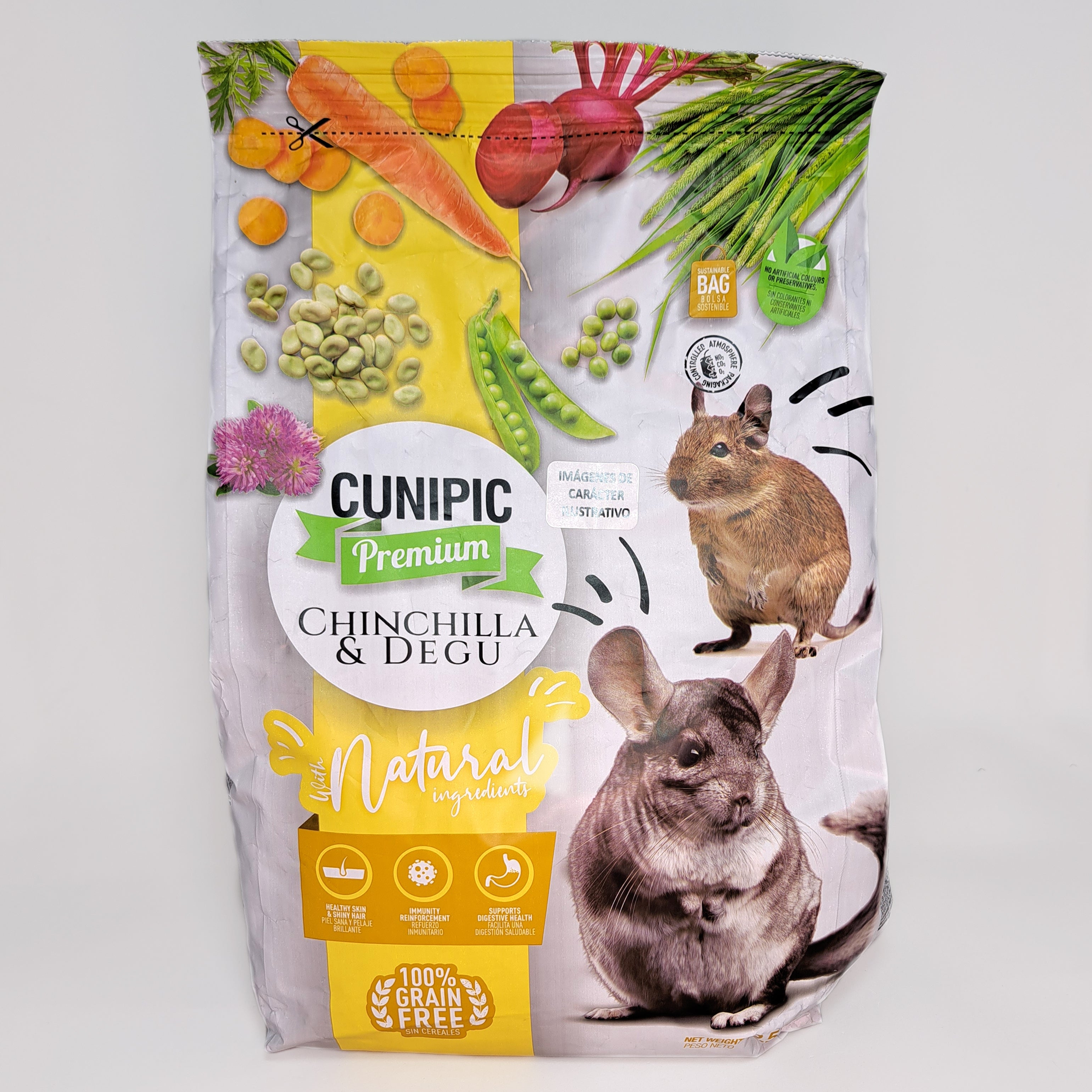 Alimento para Chinchilla & Degu Cunipic 2.5Kg