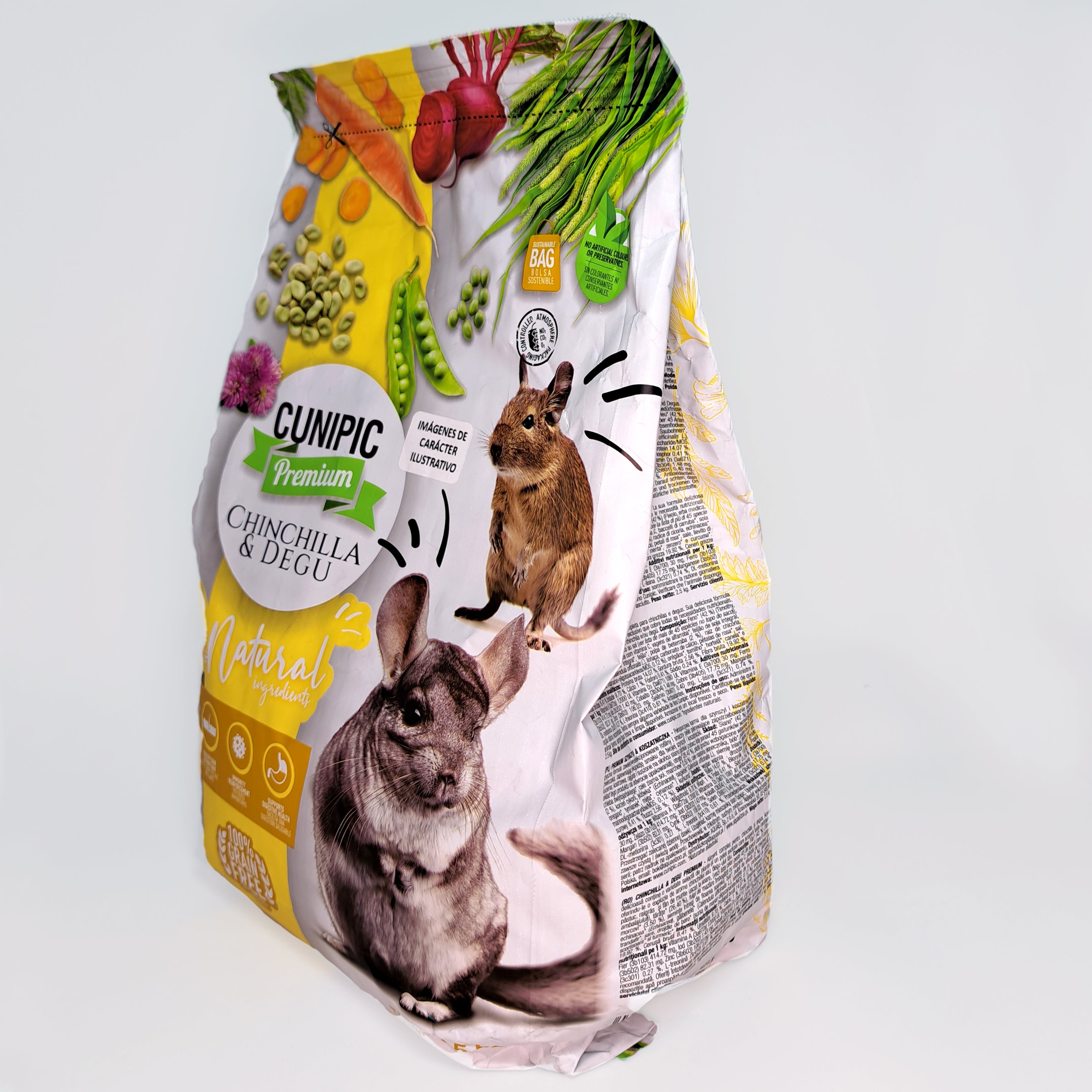 Alimento para Chinchilla & Degu Cunipic 2.5Kg