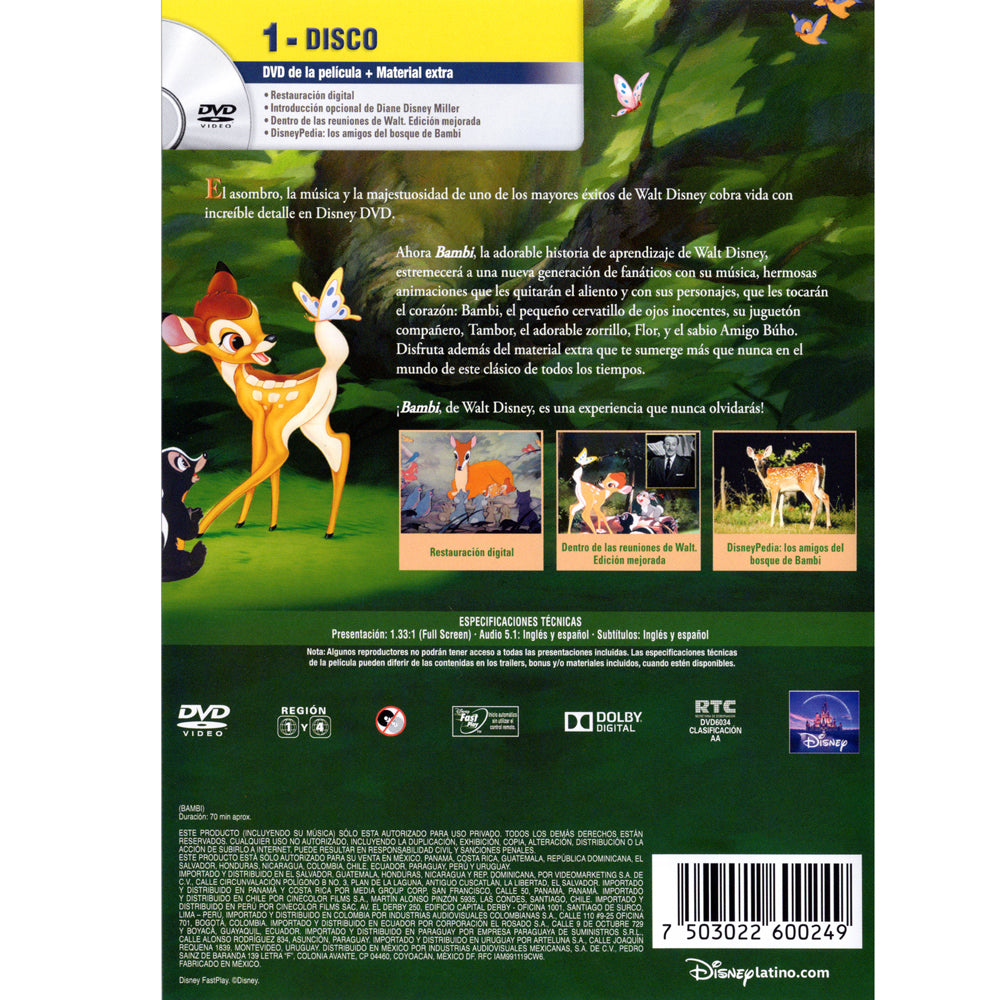 Bambi DVD Edicion Especial