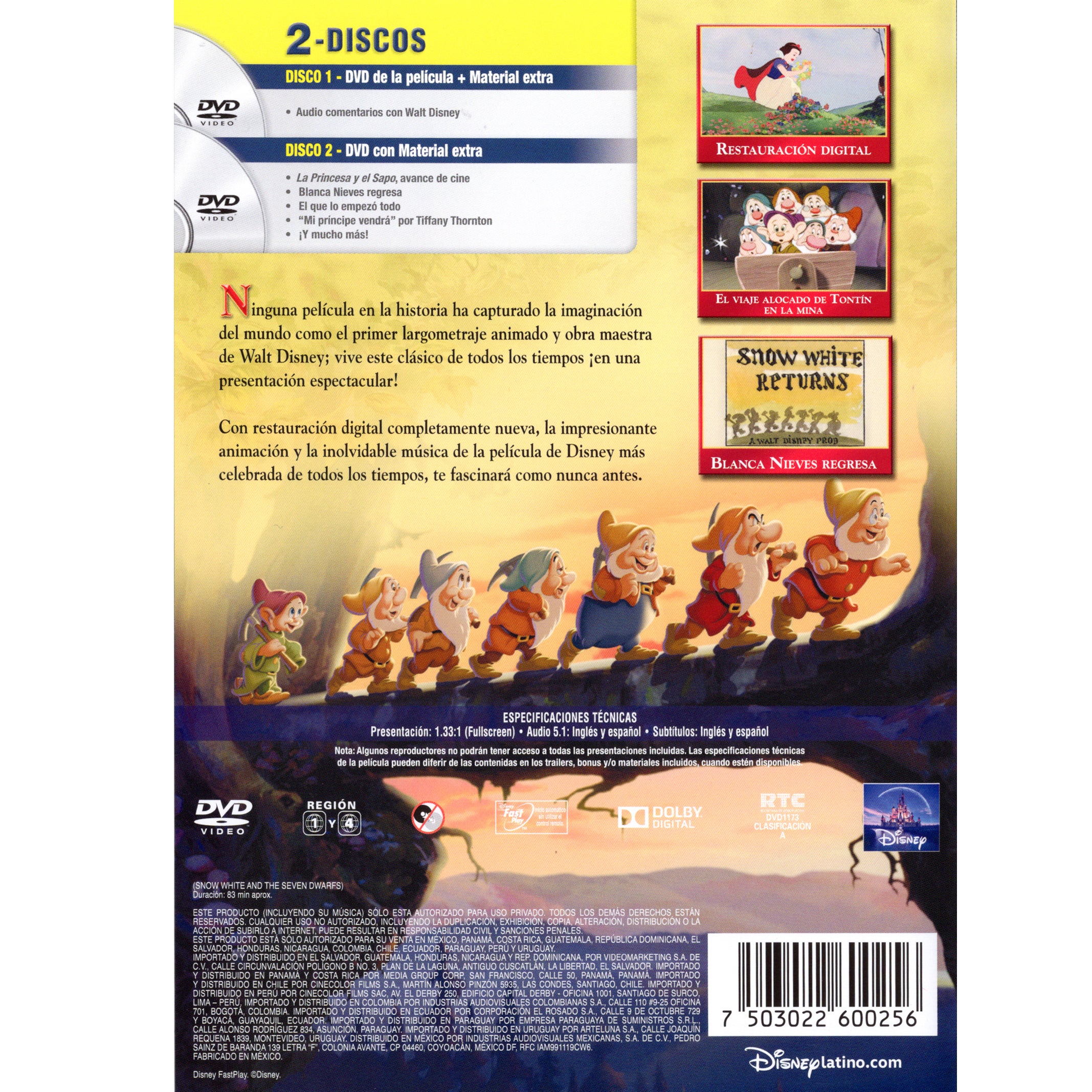 Blanca Nieves y Los Siete Enanos - Edición Especial DVD