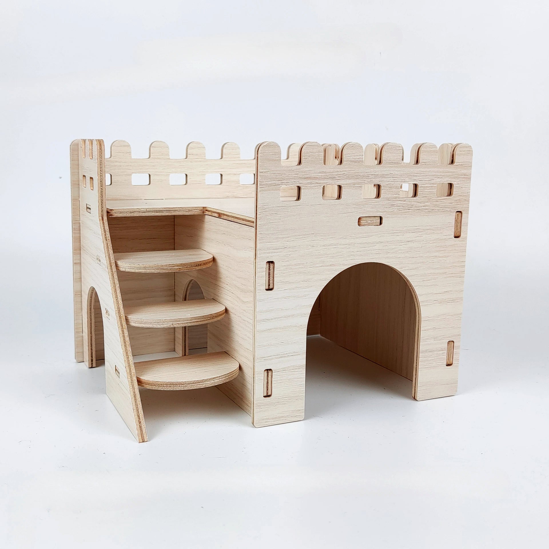 Castillo de madera armable para Hamster