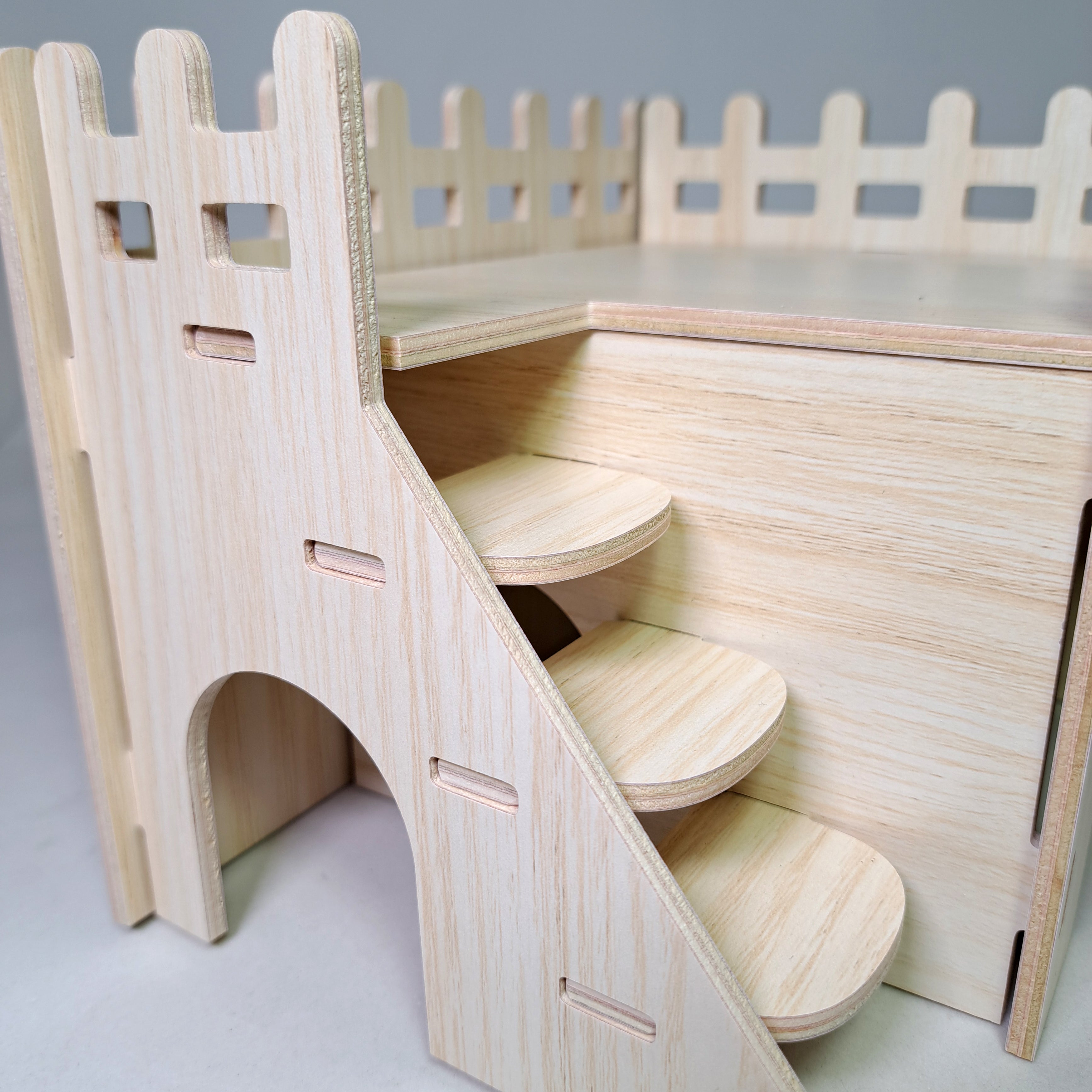 Castillo de madera armable para Hamster