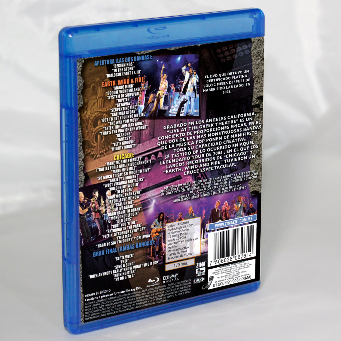 Chicago and Earth, Wind & Fire live at the Greek Theathre Blu-ray