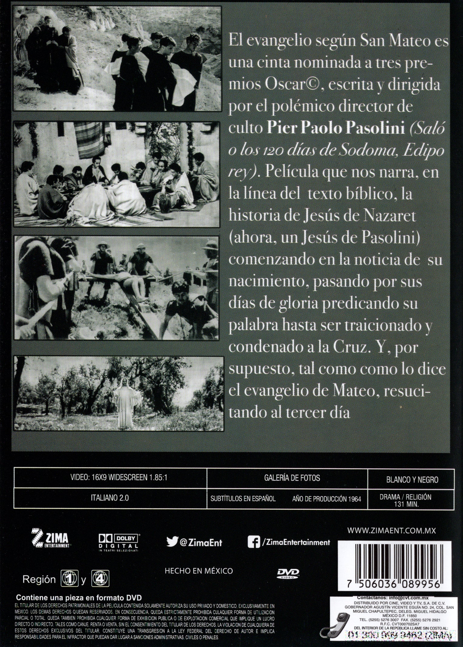 El Evangelio según San Mateo DVD