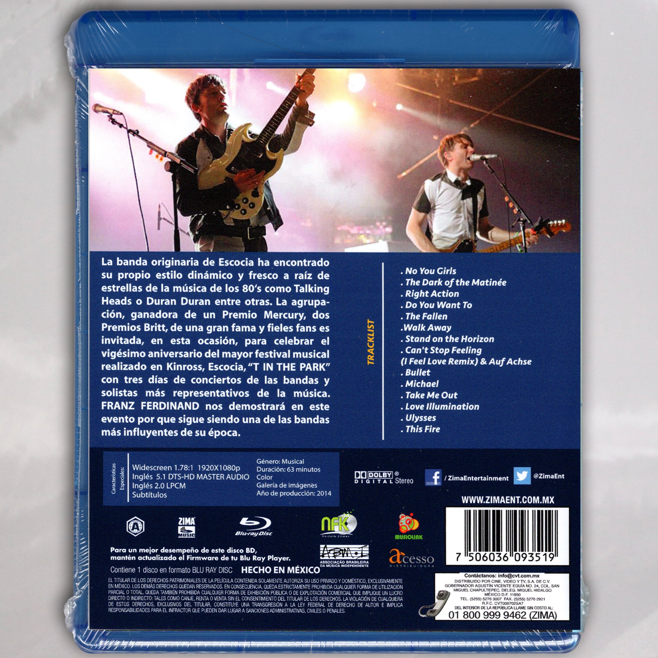 Franz Ferdinand Live at T in The Park Blu-ray