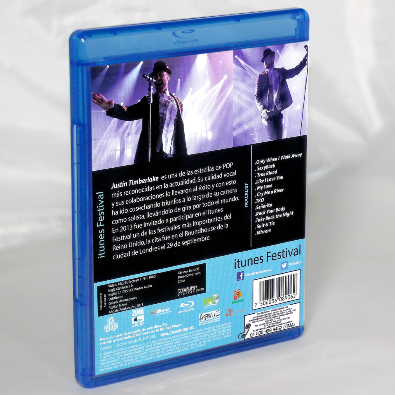 Justin Timberlake itunes Festival Blu-ray