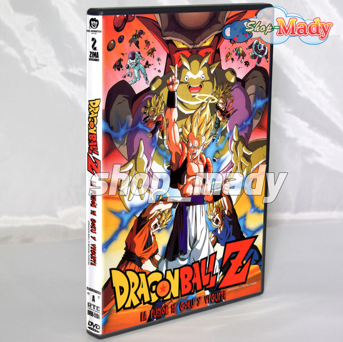 Dragon Ball Z La fusion de goku y vegeta DVD