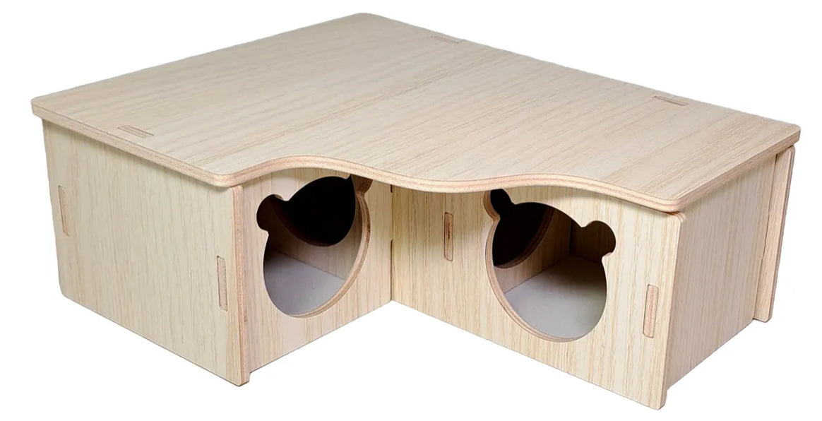 Casa laberinto de madera armable para Hamster