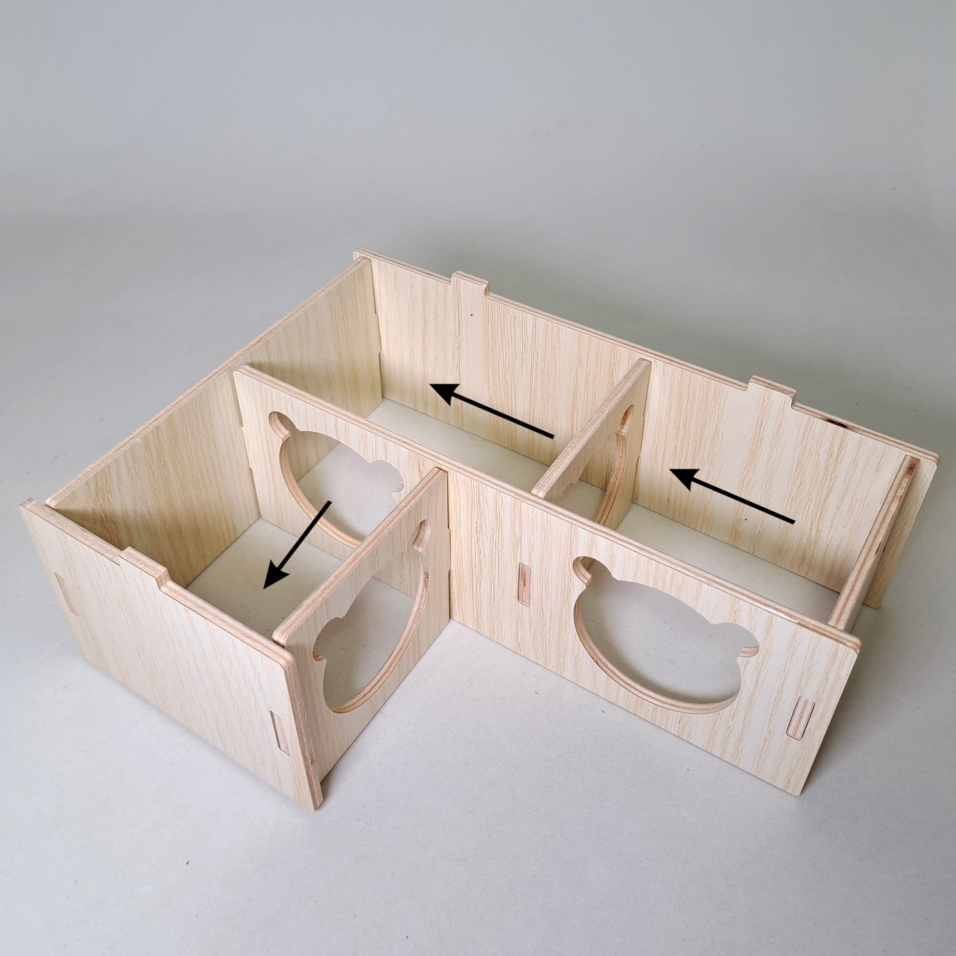 Casa laberinto de madera armable para Hamster