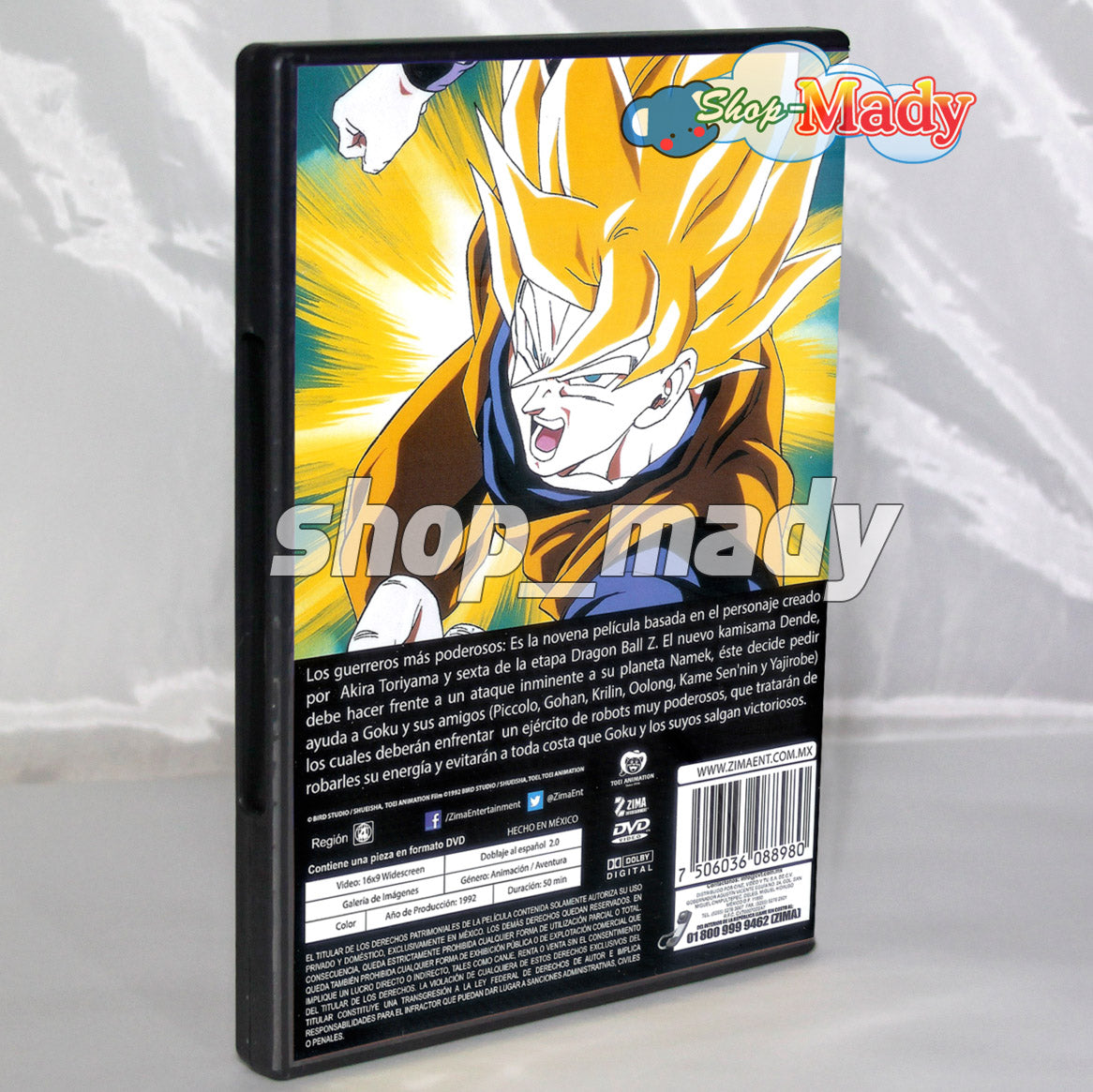 Dragon Ball Z Los guerreros más poderosos DVD