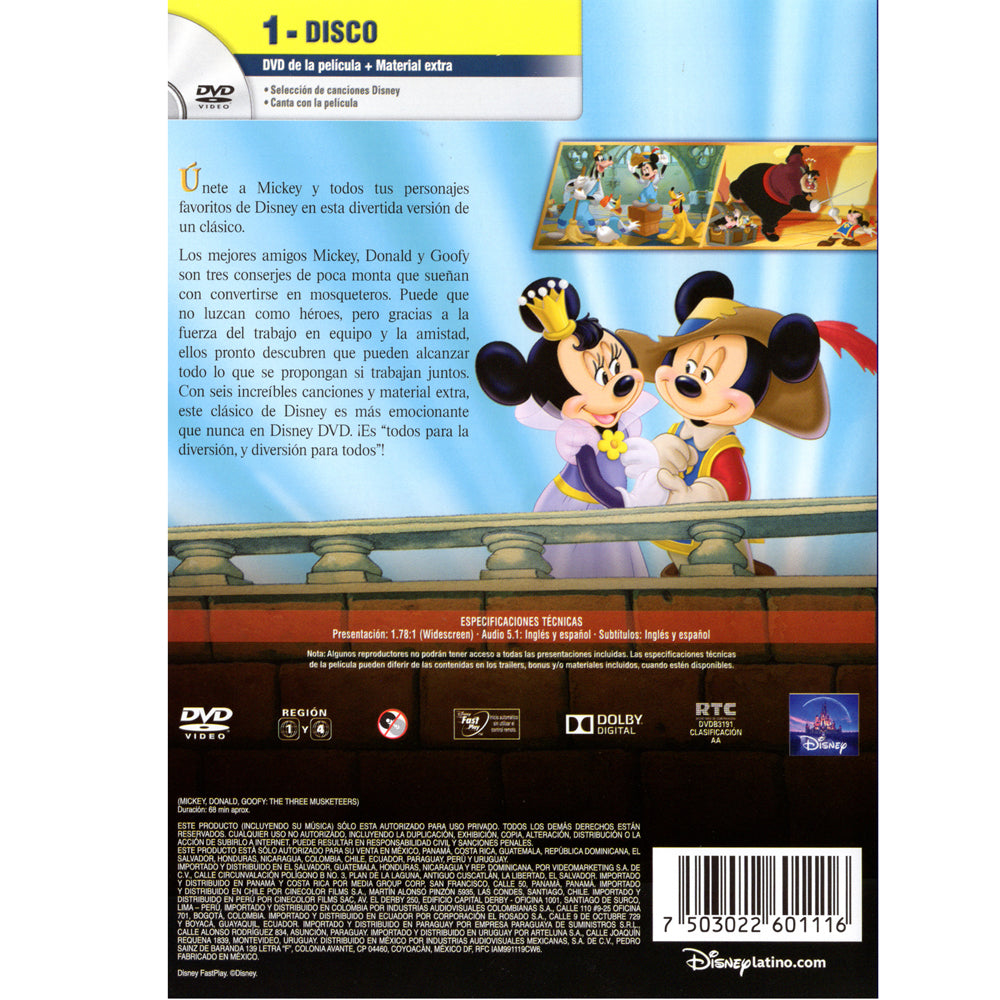Los Tres Mosqueteros DVD