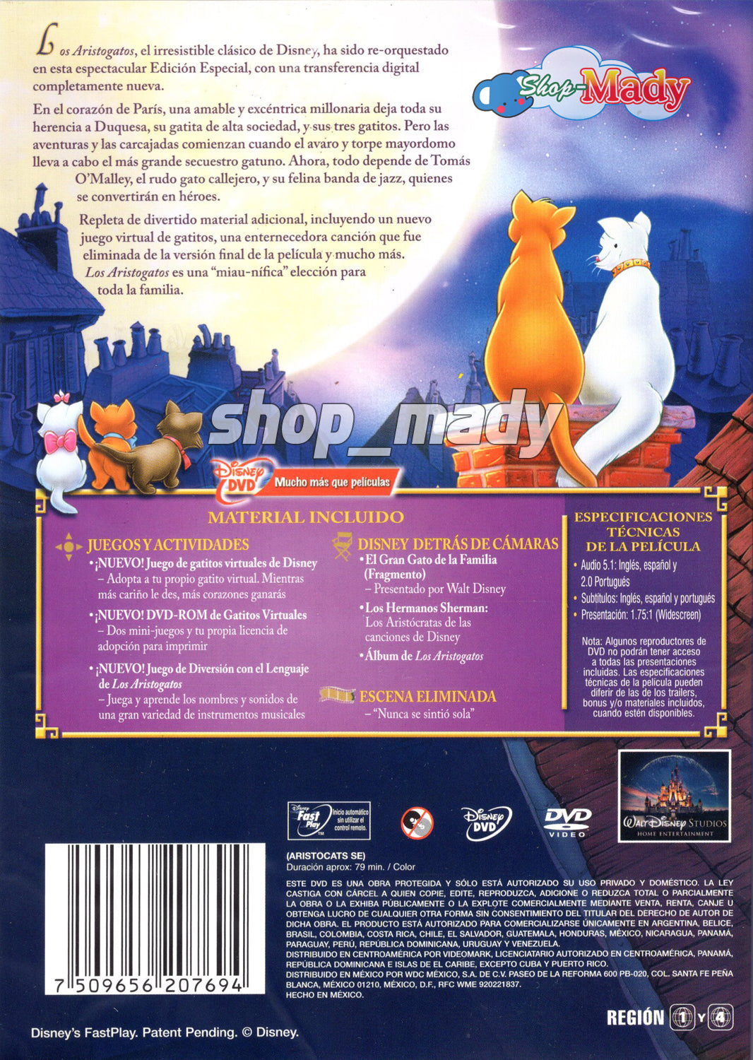 Los Aristogatos Edicion Especial DVD