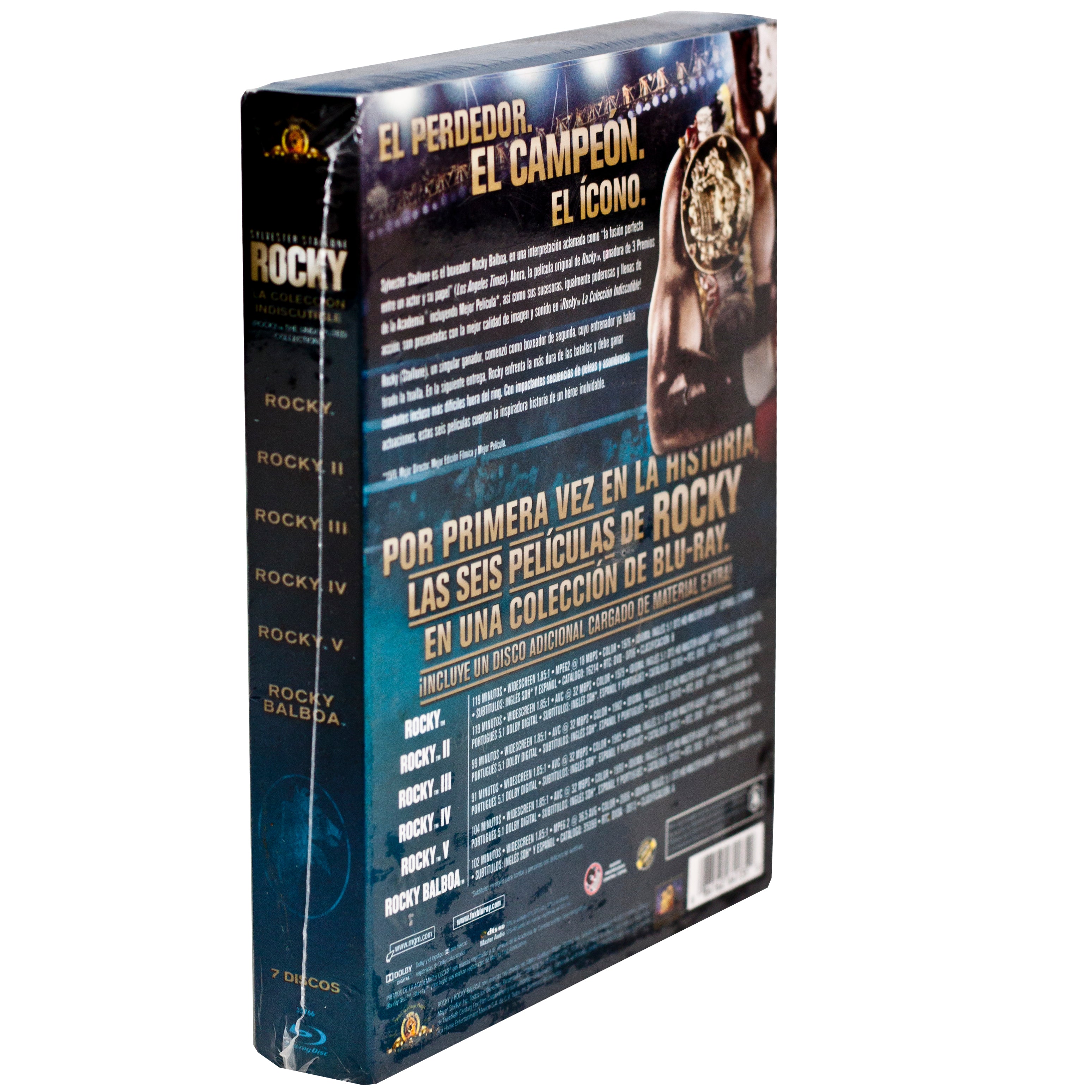 Sylvestre Stallone Rocky La Colección Indiscutible Blu-ray