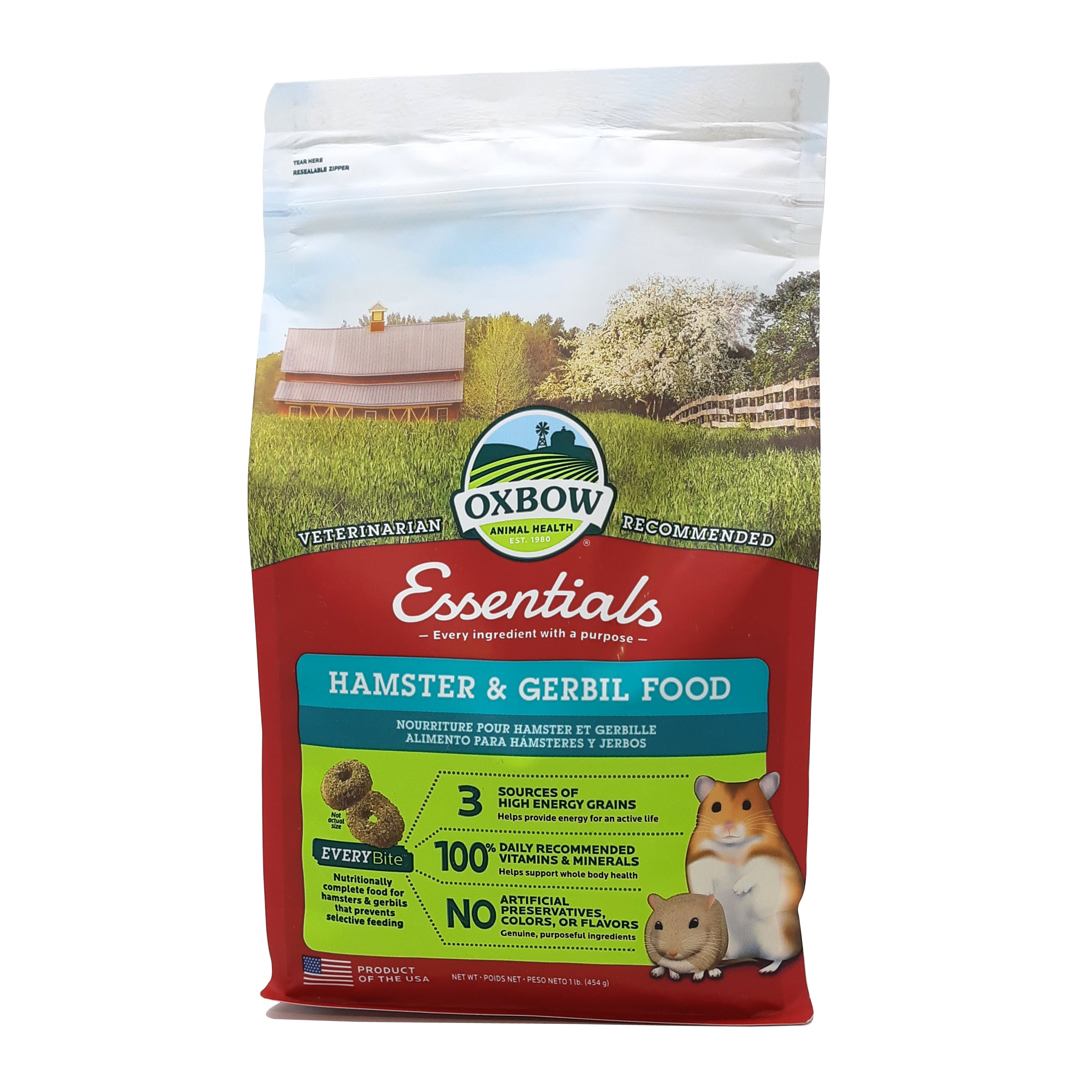 Food for Hamster and Gerbil Oxbow 453 grs