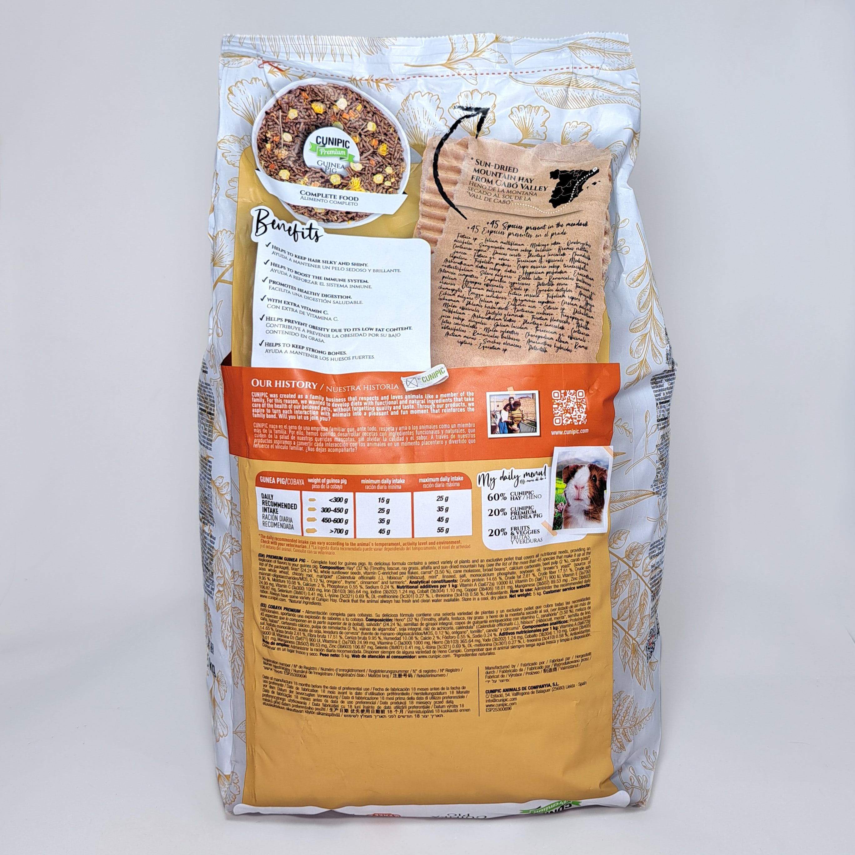 Alimento para Cuyo Premium Cunipic 5Kg