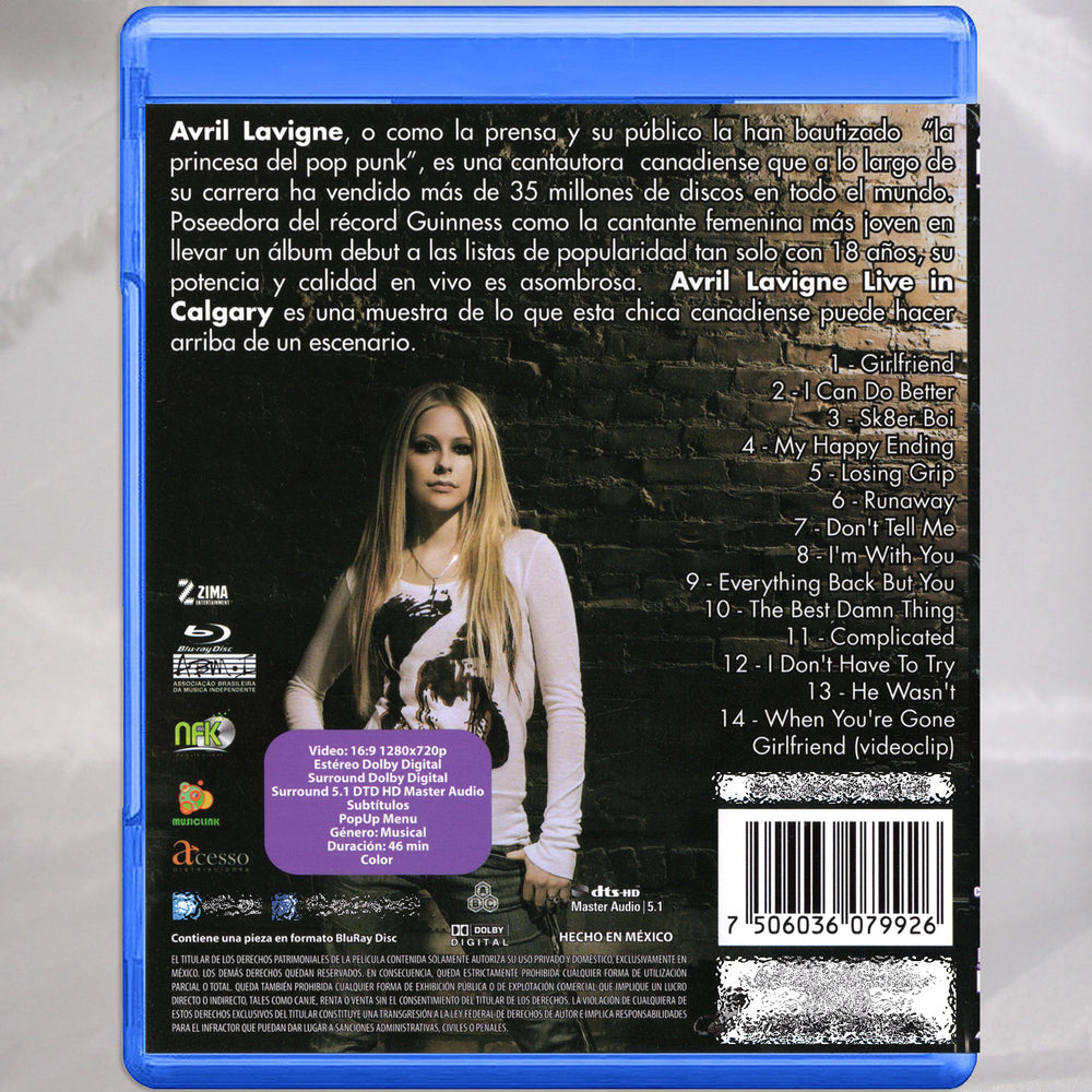 Avril Lavigne Live in Calgary Blu-ray